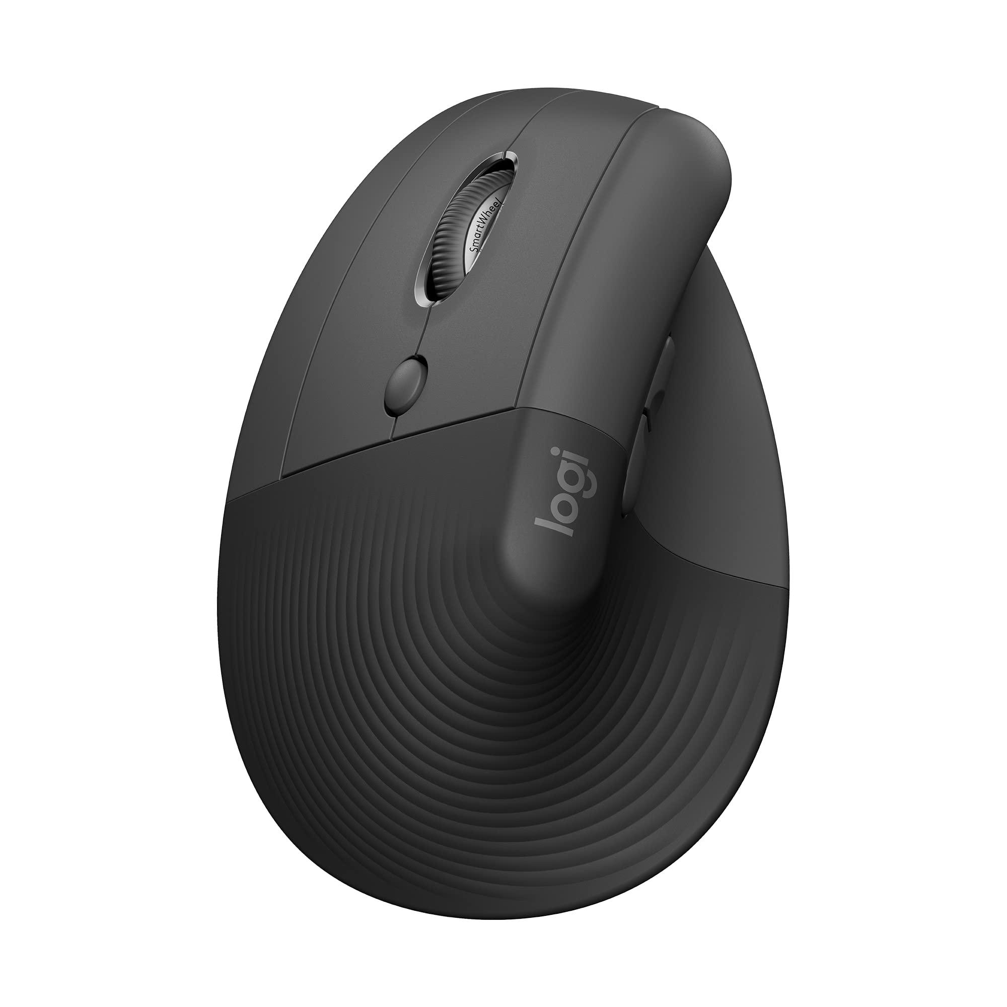 logitech-lift-left-mouse-ergonomico-verticale-per-mancini-senza-fili-bluetooth-o-logi-bolt-usb-clic-silenziosi-4-tasti-compatibile-con-windows-macos-ipados-laptop-pc-grafite