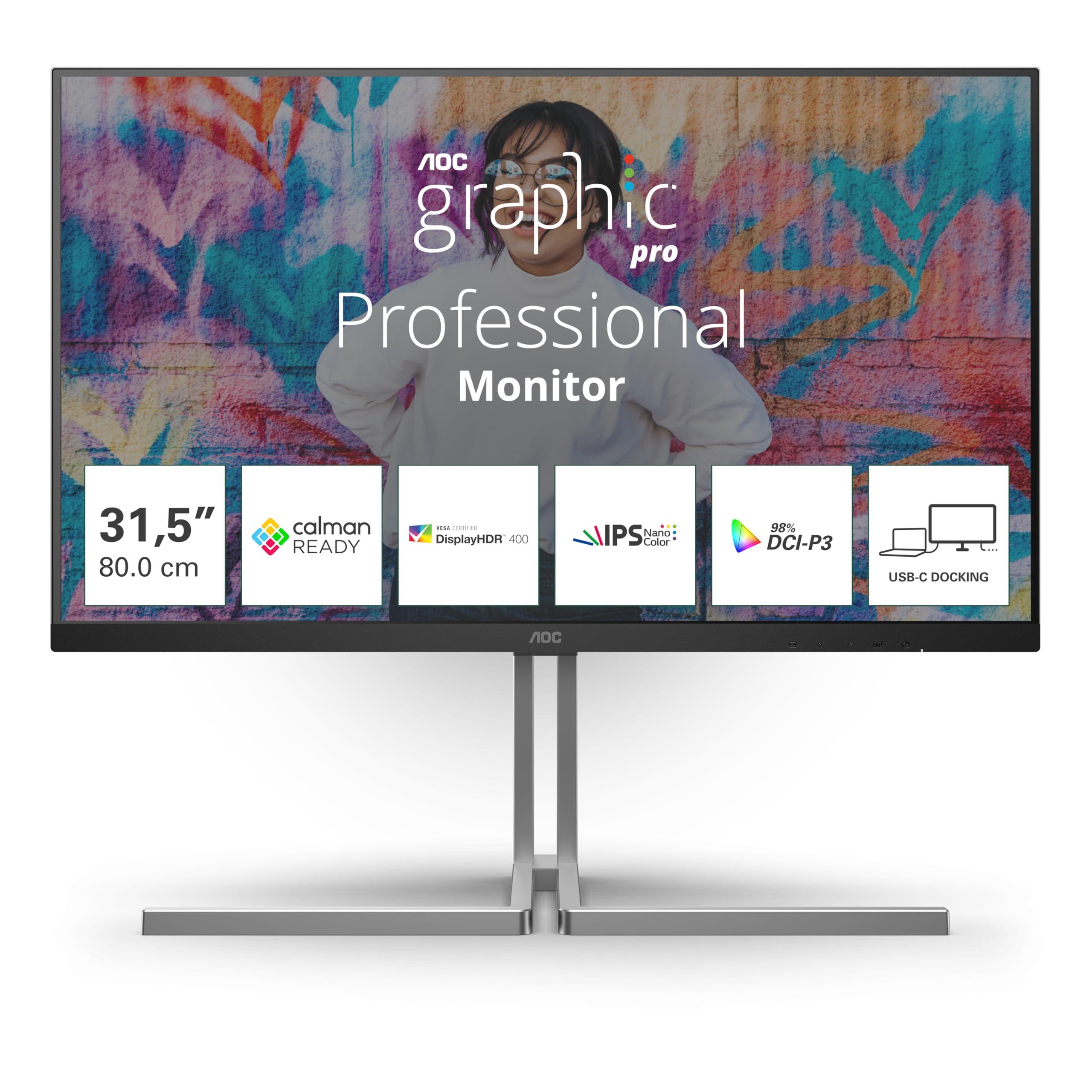 aoc-u32u3cv-graphic-pro-monitor-uhd-nano-ips-da-32-pollici-altezza-regolabile-altoparlanti-hdr400-3840x2160-60-hz-4k-2x-hdmi-displayport-usb-c-96w-pd-hub-usb-nero-regolazione-altezza