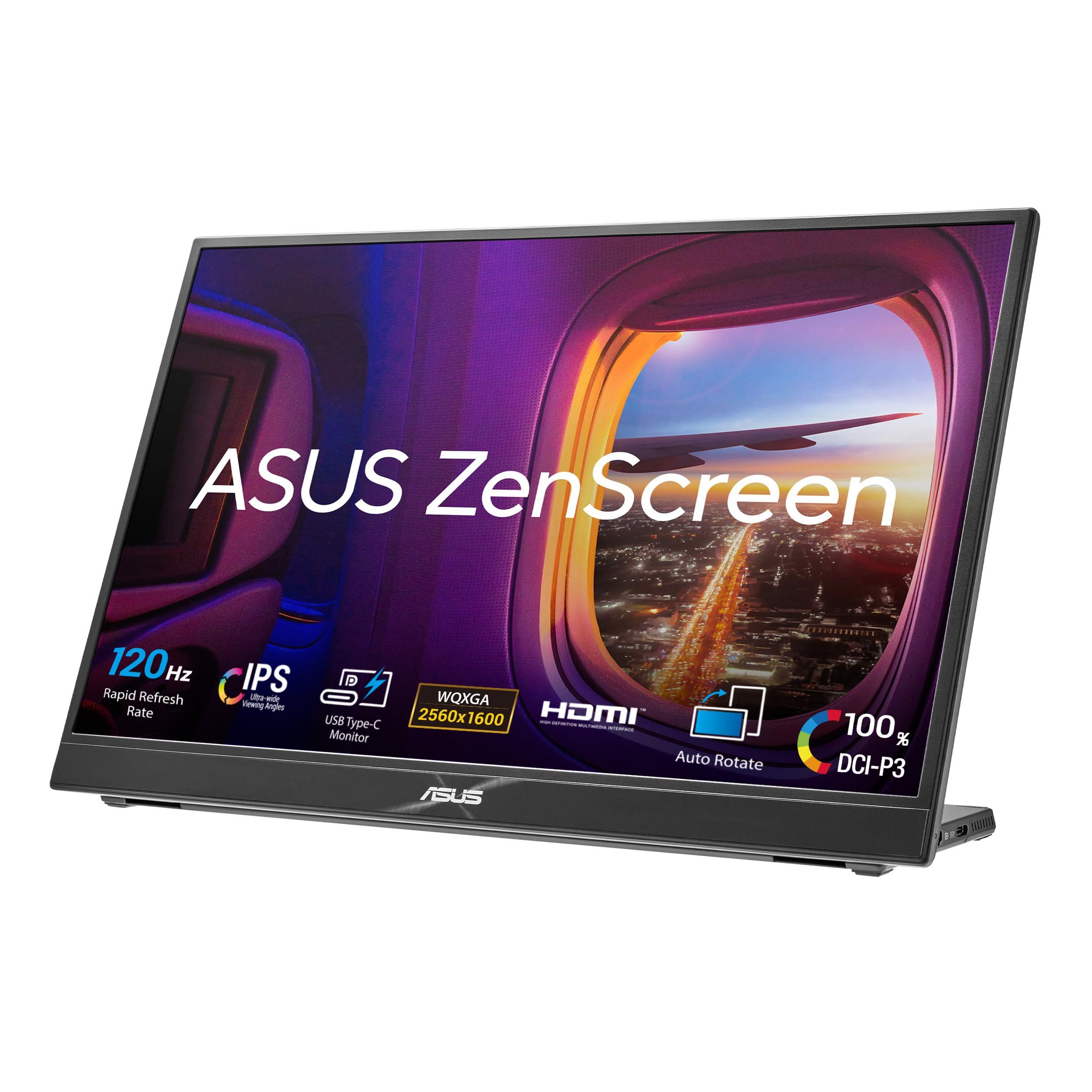 asus-zenscreen-mb16qhg-monitor-portatile-16-pollici-15-6-pannello-ips-16-10-wqxga-2560-x-1600-120-hz-displayhdr-400-100-dci-p3-usb-type-c-hdmi-anti-sfarfallio-filtro-luci-blu-nero