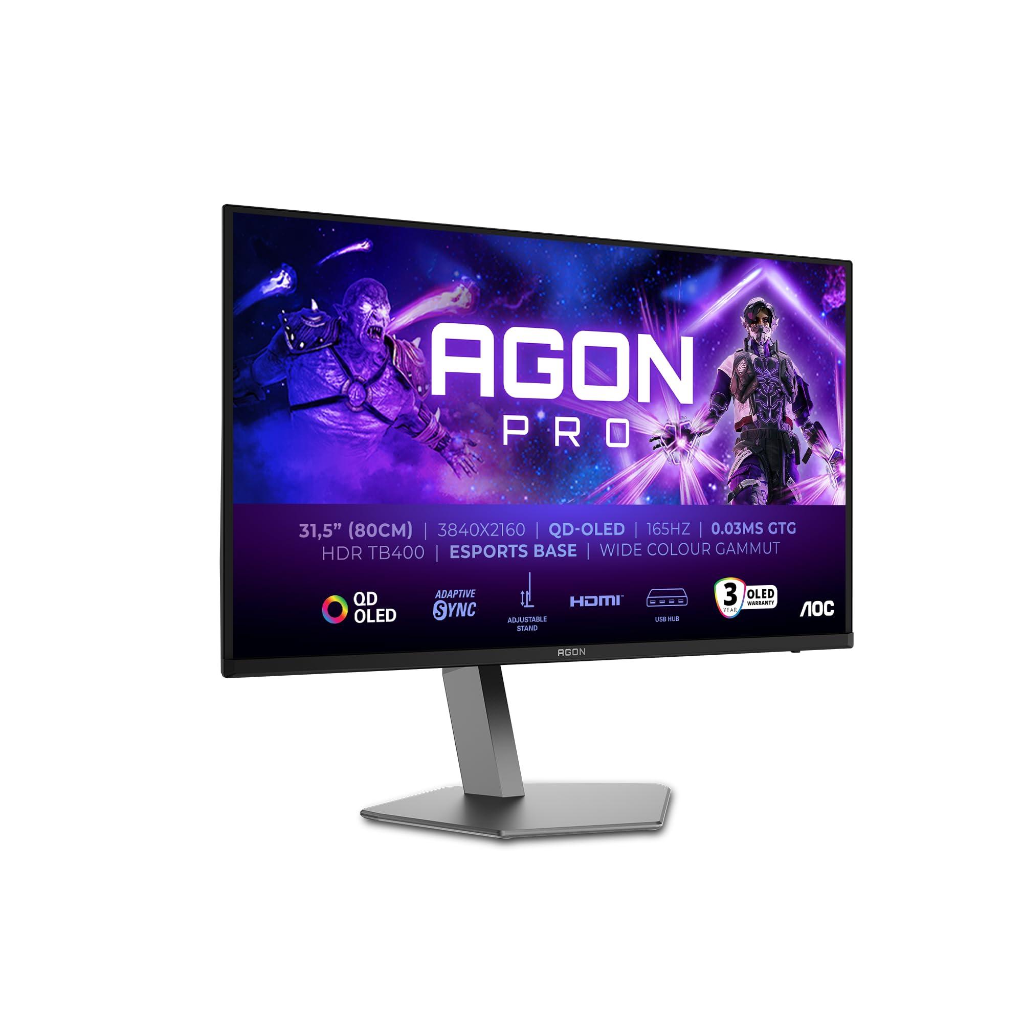 aoc-agon-pro-ag326ud-monitor-da-gioco-oled-uhd-da-32-pollici-165-hz-0-03-ms-hdr400-freesync-prem-pro-g-sync-comp-3840x2160-2x-hdmi-2-1-1x-dp-1-4-hub-usb-nero-grigio-qd-oled