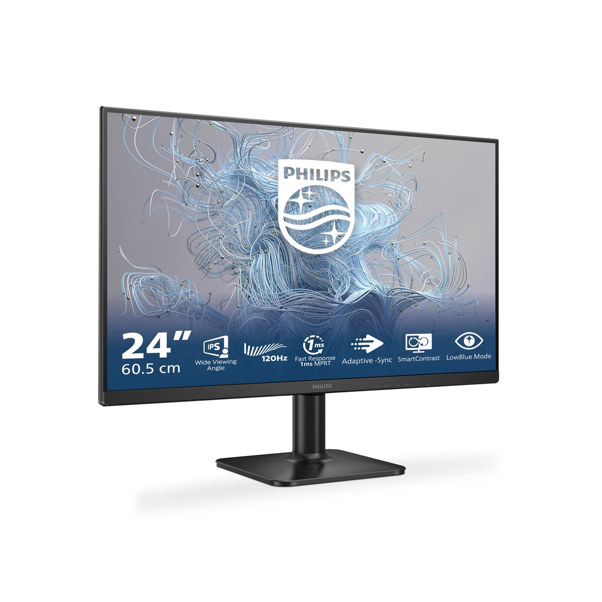 philips-24e1n1200a-monitor-full-hd-da-24-pollici-120-hz-adaptive-sync-altoparlanti-1920x1080-1x-d-sub-1x-hdmi-1-4-1x-displayport-1-2-nero