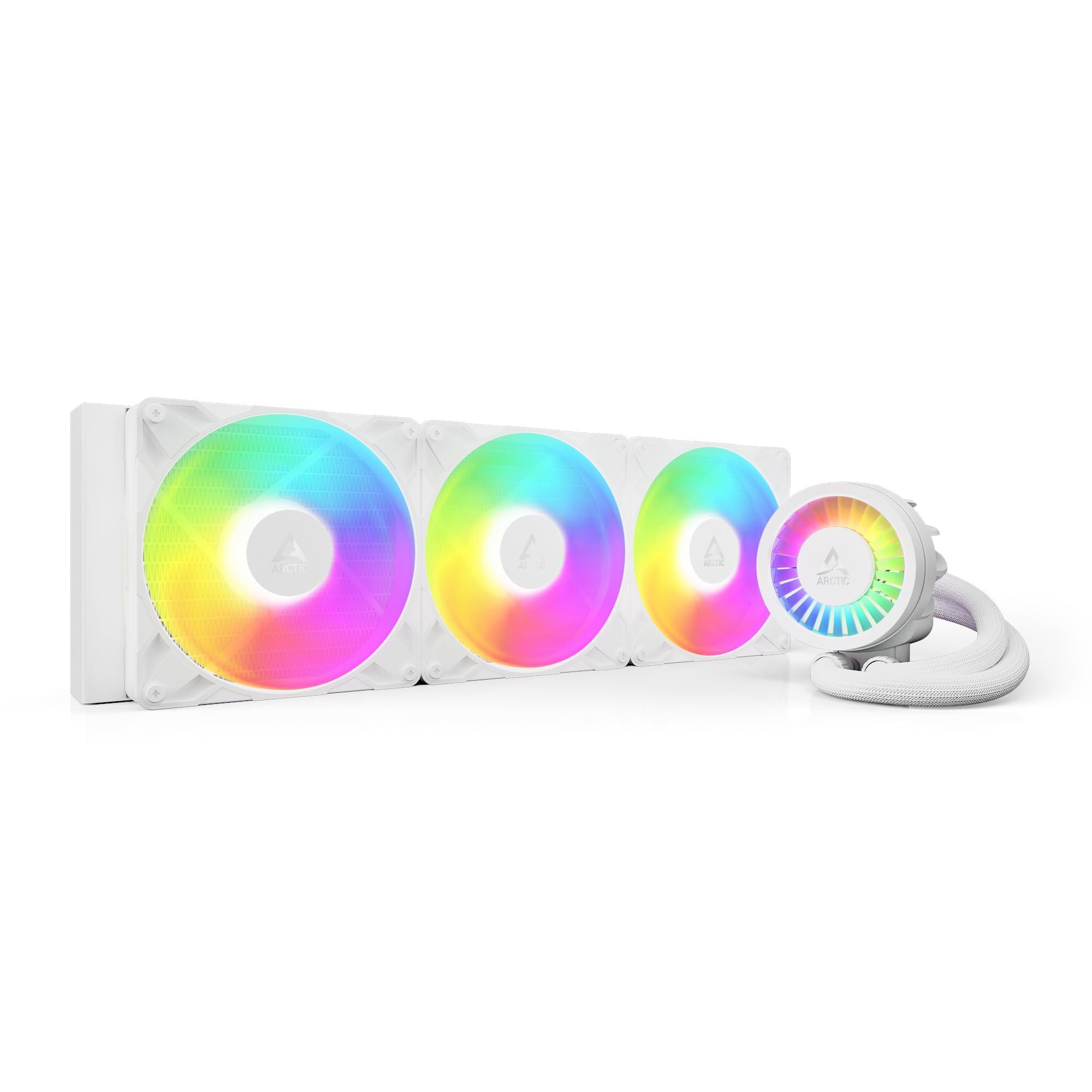 arctic-liquid-freezer-iii-pro-420-a-rgb-bianco-dissipatore-aio-cpu-3-x-140-mm-raffreddamento-liquido-radiatore-38-mm-pompa-pwm-fan-vrm-am5-am4-intel-lga1851-1700-telaio-contatto-bianco