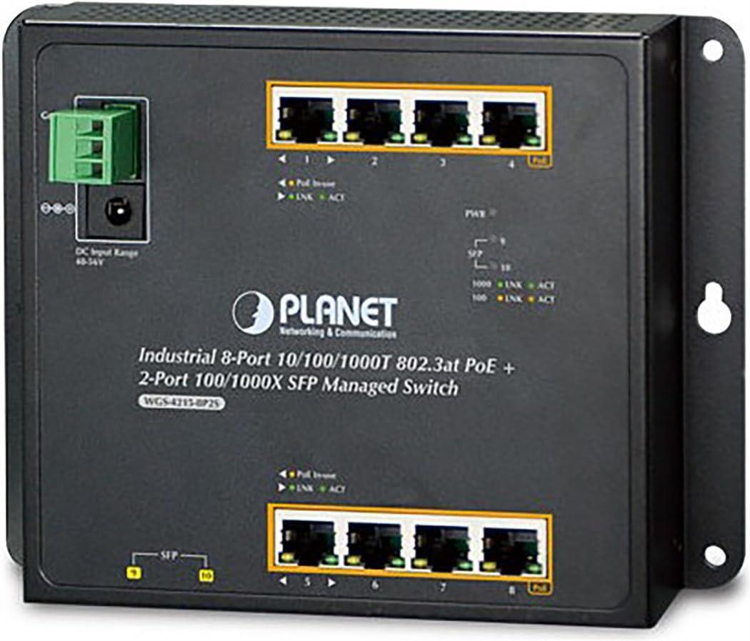 planet-wgs-4215-8p2s-industrial-8-port-gigabit-poe-wall-mount-switch-2-port-sfp-uplink-managed-40-75c-degrees