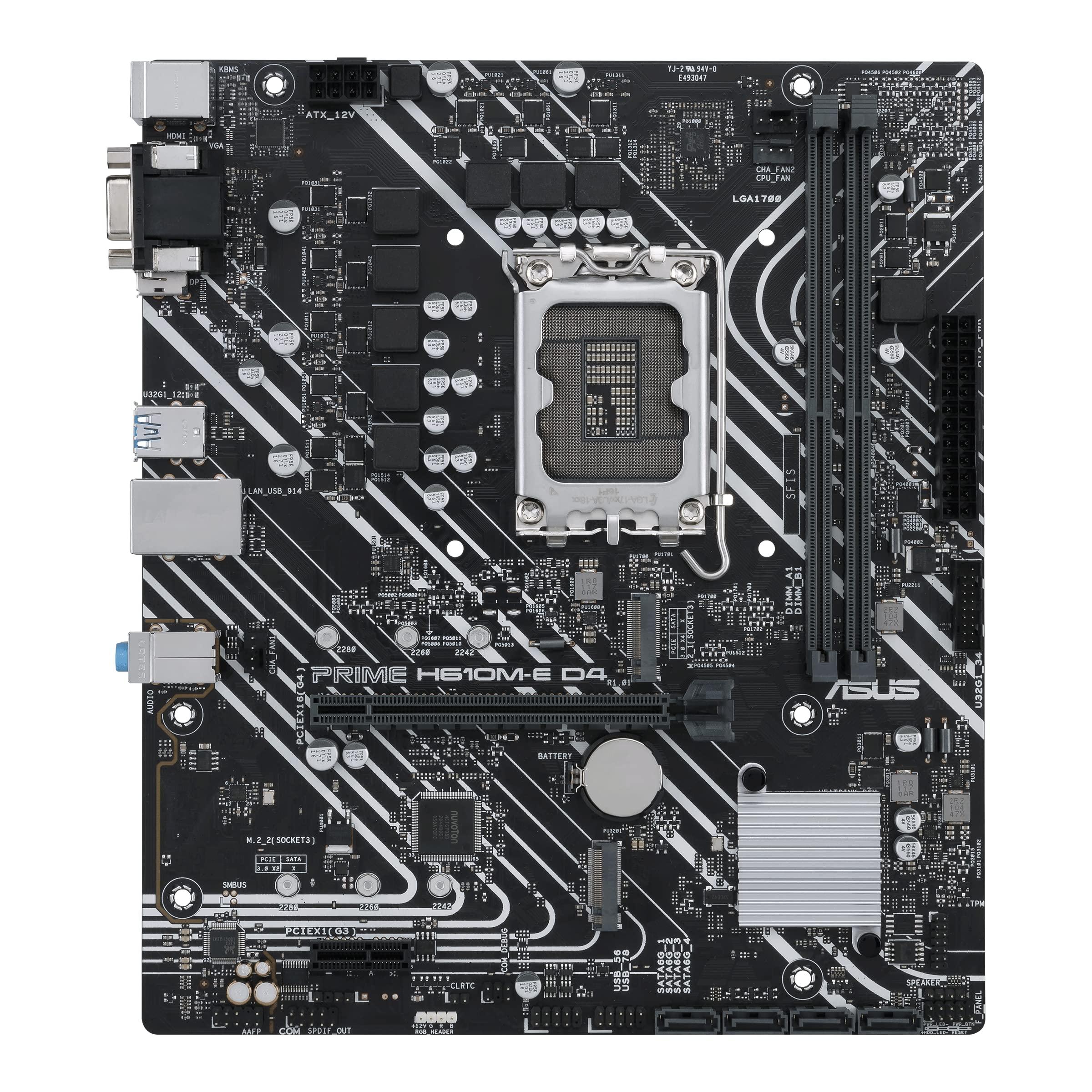 asus-prime-h610m-e-d4-csm-scheda-madre-matx-intel-h610-lga1700-ddr4-pci-4-0-realtek-1gb-ethernet-realtek-7-1-surround-2xm-2-4xsata-6gb-s-usb-3-2-gen-1-armoury-crate-nero