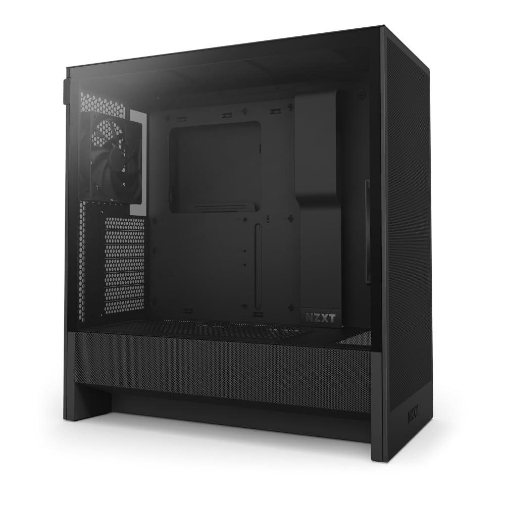 nzxt-h5-flow-case-per-pc-da-gaming-mid-tower-atx-compatto-flusso-d-aria-elevato-2-ventole-da-120-mm-incluse-supporto-per-radiatori-da-360-mm-anteriore-e-240-mm-superiore-nero