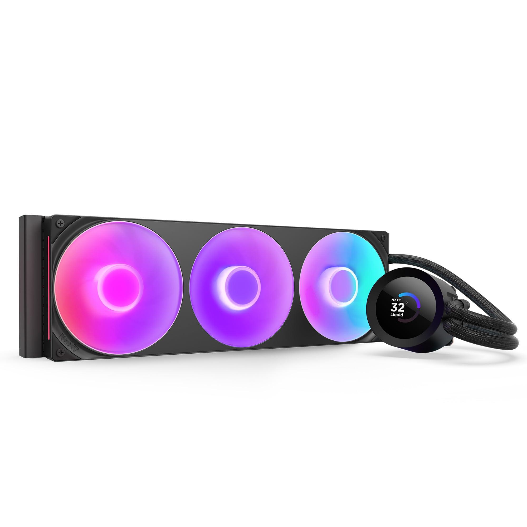 nzxt-kraken-plus-360-rgb-aio-cpu-liquid-cooler-360mm-radiator-f360-rgb-core-single-frame-fan-customizable-1-54-square-lcd-amd-am5-am4-intel-lga-1851-1700-1200-115x-black