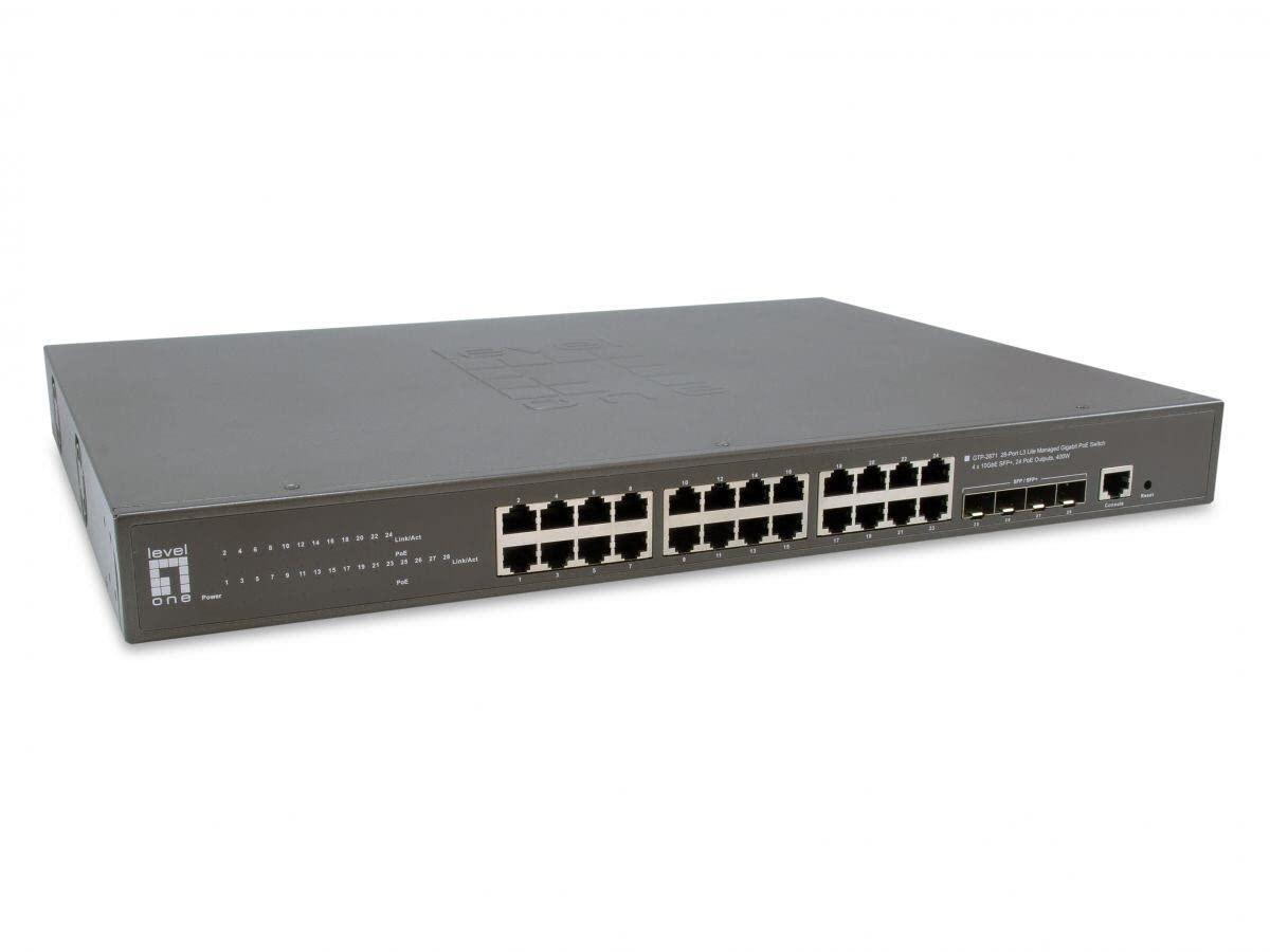 levelone-gtp-2871-switch-gigabit-poe-a-28-porte-l3-lite-gestito