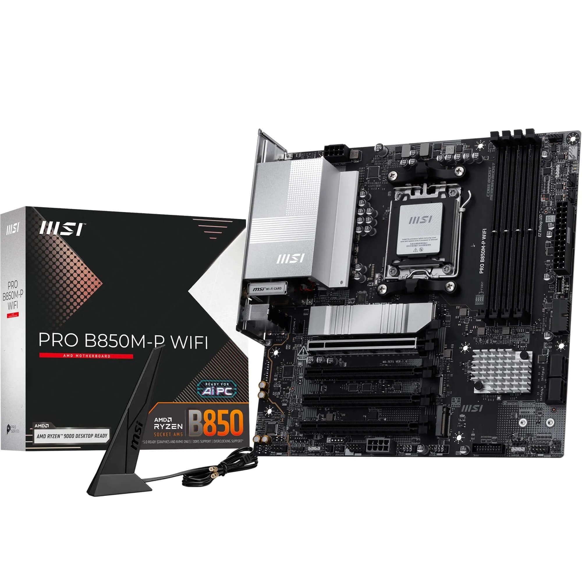 msi-pro-b850m-p-wifi-scheda-madre-matx-supporta-processori-amd-ryzen-9000-8000-7000-am5-ddr5-memory-boost-8200-mt-s-oc-pcie-5-0-x16-4-0-x16-m-2-gen5-wi-fi-7-lan-5g
