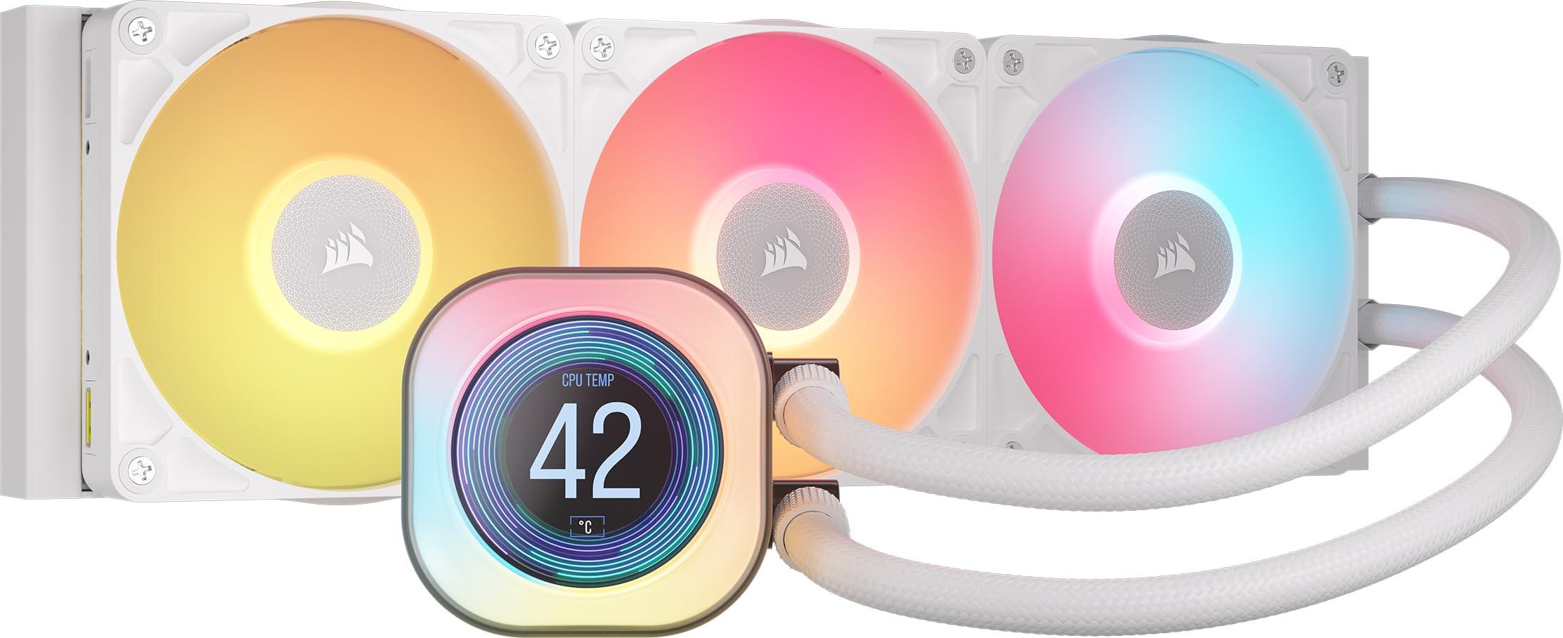 corsair-icue-link-titan-360-rx-lcd-raffreddatore-cpu-a-liquido-motore-di-raffreddamento-flowdrive-intel-lga-1851-1700-amd-am5-am4-3x-rx120-ventole-rgb-icue-link-system-hub-incluso-bianco