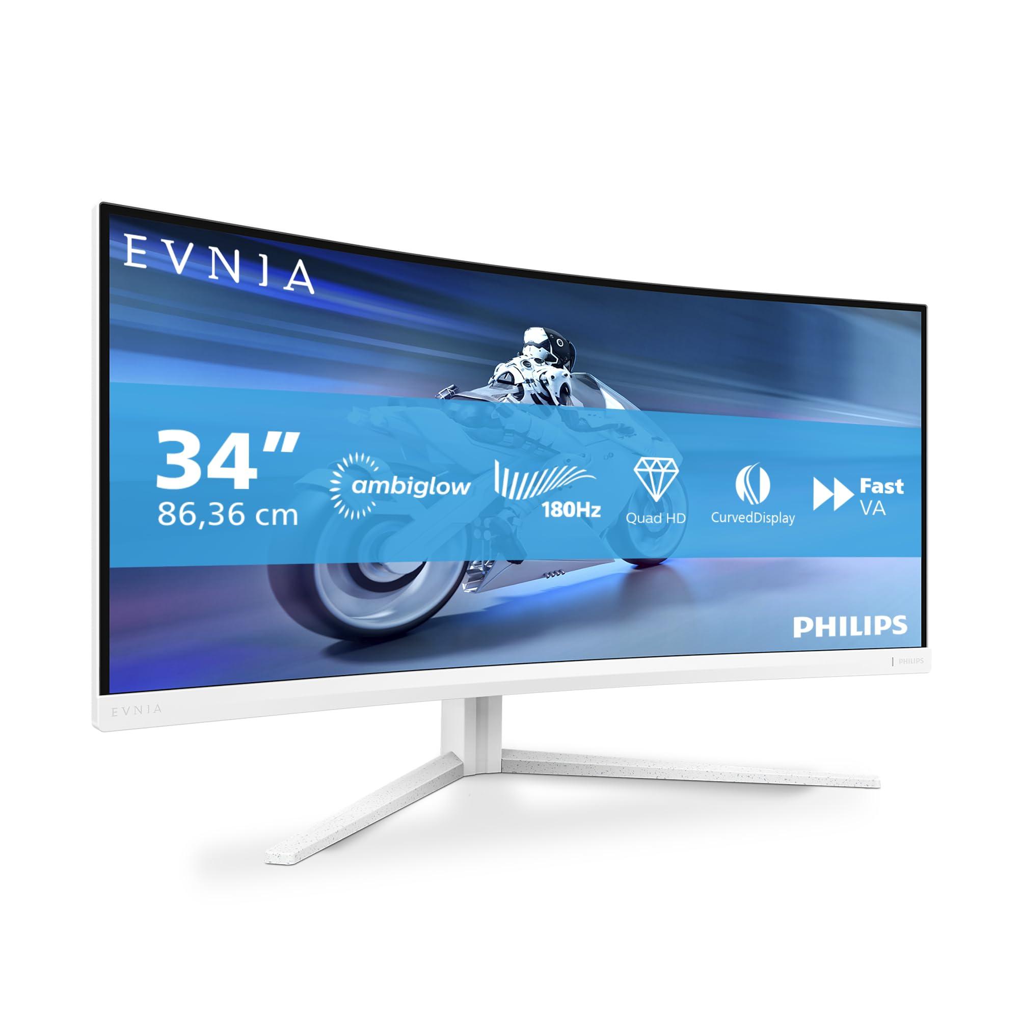 philips-evnia-34m2c5501a-monitor-gaming-curvo-wqhd-da-34-pollici-180-hz-1-ms-freesync-premium-ambiglow-3440x1440-2x-hdmi-2-0-1x-displayport-1-4-hub-usb-bianco