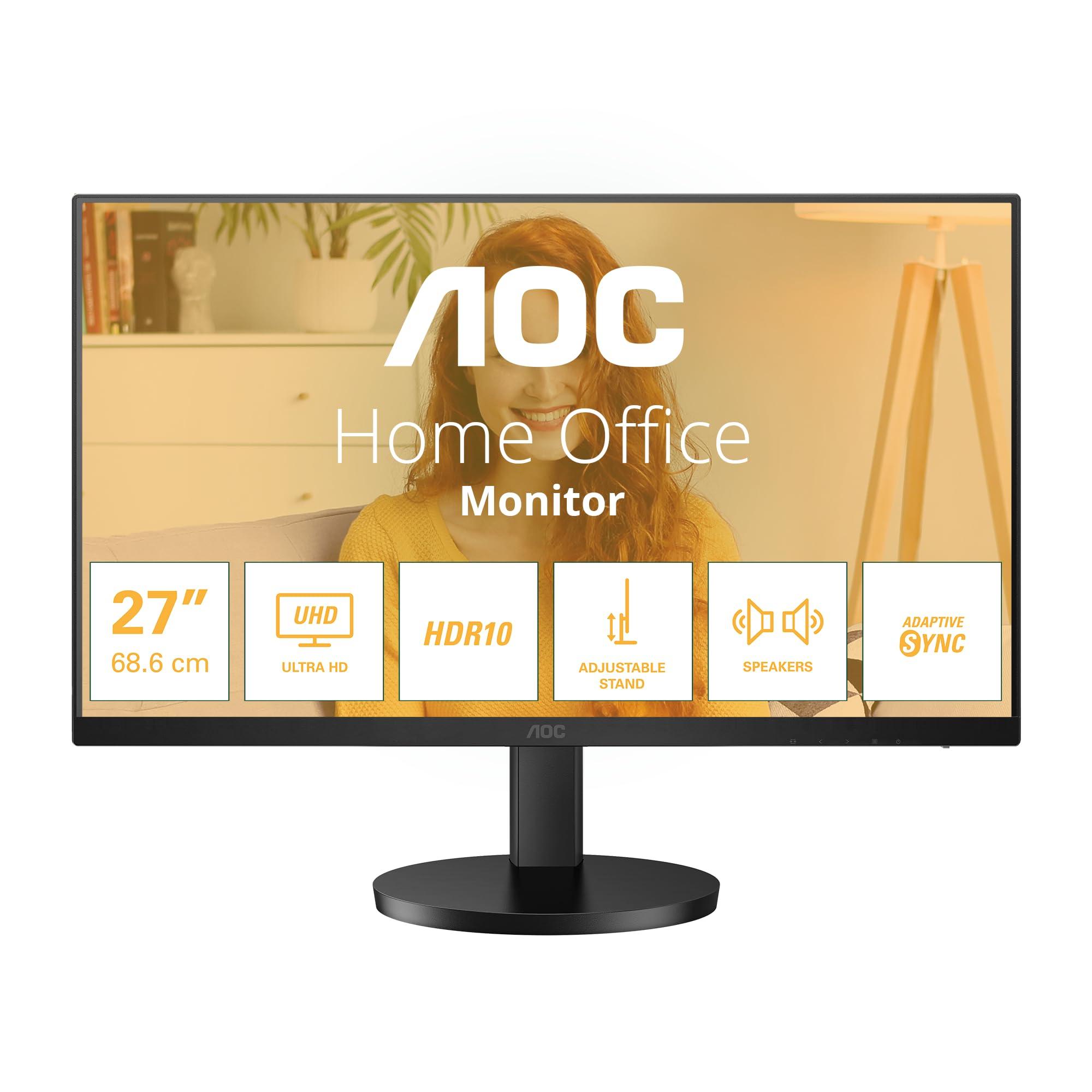 aoc-u27b3af-monitor-uhd-da-27-pollici-altoparlanti-altezza-regolabile-hdr10-3840x2160-60-hertz-hdmi-2-0-displayport-1-4-nero-27-pollice-4k-ips-60-hz-altoparlanti-regolazione-altezza