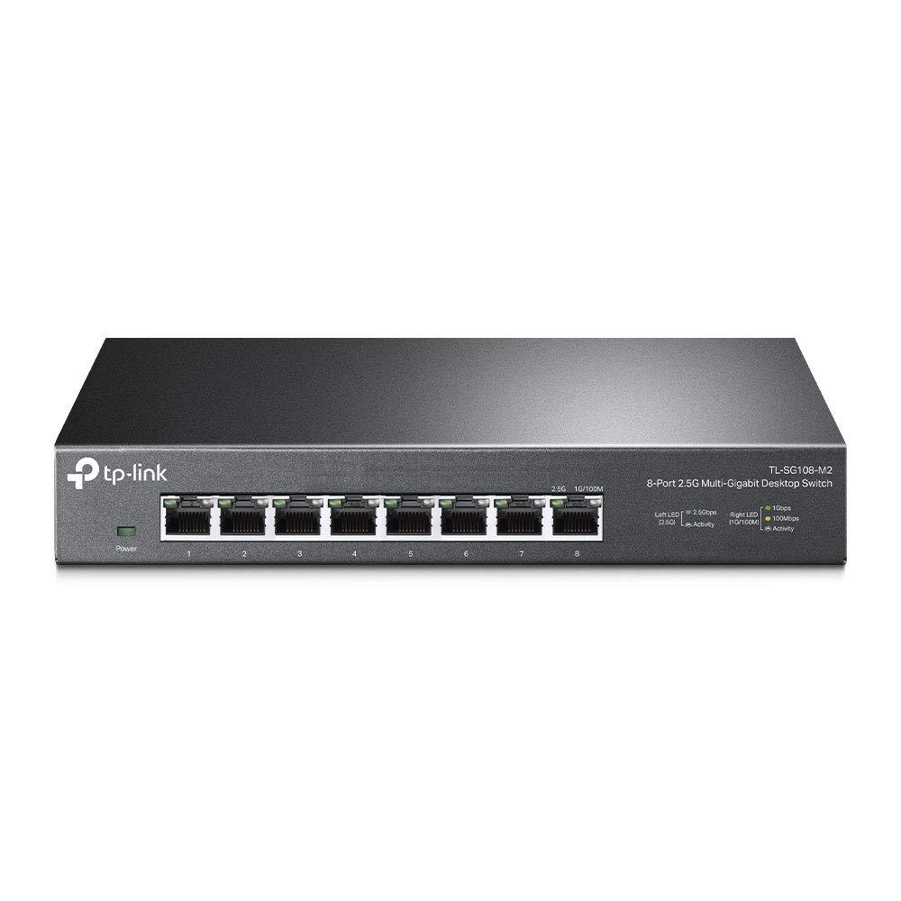 tp-linktl-sg108-m2-switch-ethernet-2-5-gigabit-8-porte-cablaggio-hassle-free-plug-play-funzione-silenziosa-ideale-per-casa-ufficio-gaming-access-point-wifi-6-montaggio-desktop-o-a-parete