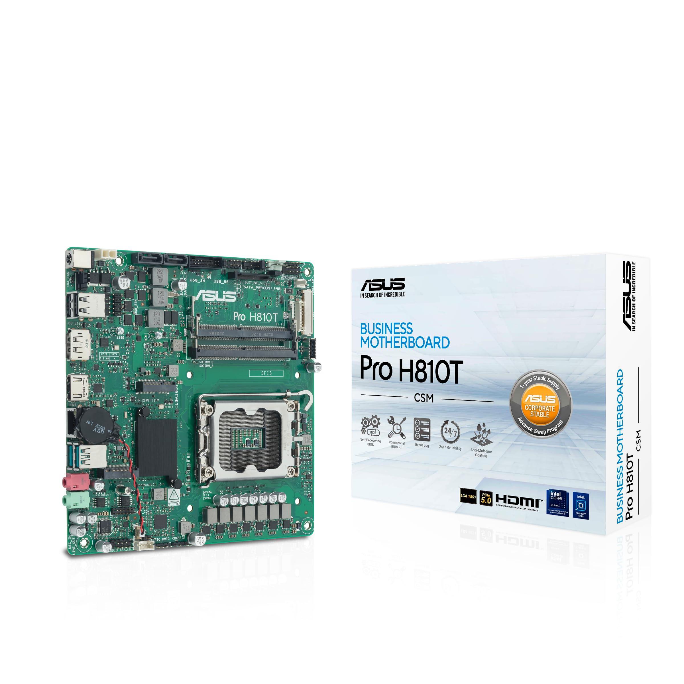 asus-pro-h810t-csm-scheda-madre-business-intel-mini-itx-socket-lga-1851-slot-ddr5-so-dimm-pcie-5-0-m-2-ethernet-realtek-1-gb-displayport-hdmi-sata-6-usb-a-da-20-gbps-control-center-nera