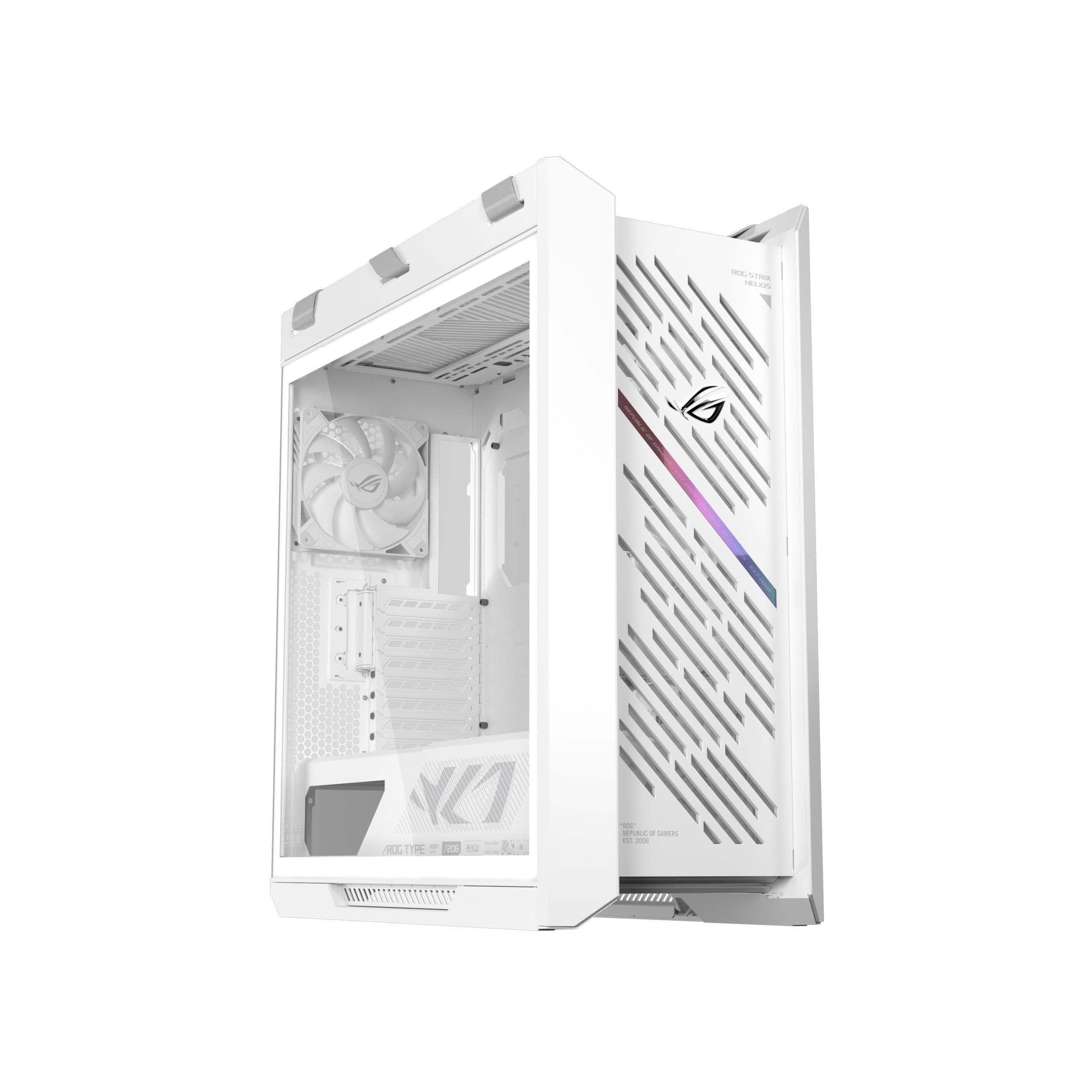 asus-rog-strix-helios-ii-gx601s-white-case-gaming-eatx-in-alluminio-vetro-temperato-ai-lati-design-a-griglia-di-diamanti-e-filtro-3d-4-ventole-argb-preinstallate-cinghie-per-il-trasporto-bianco