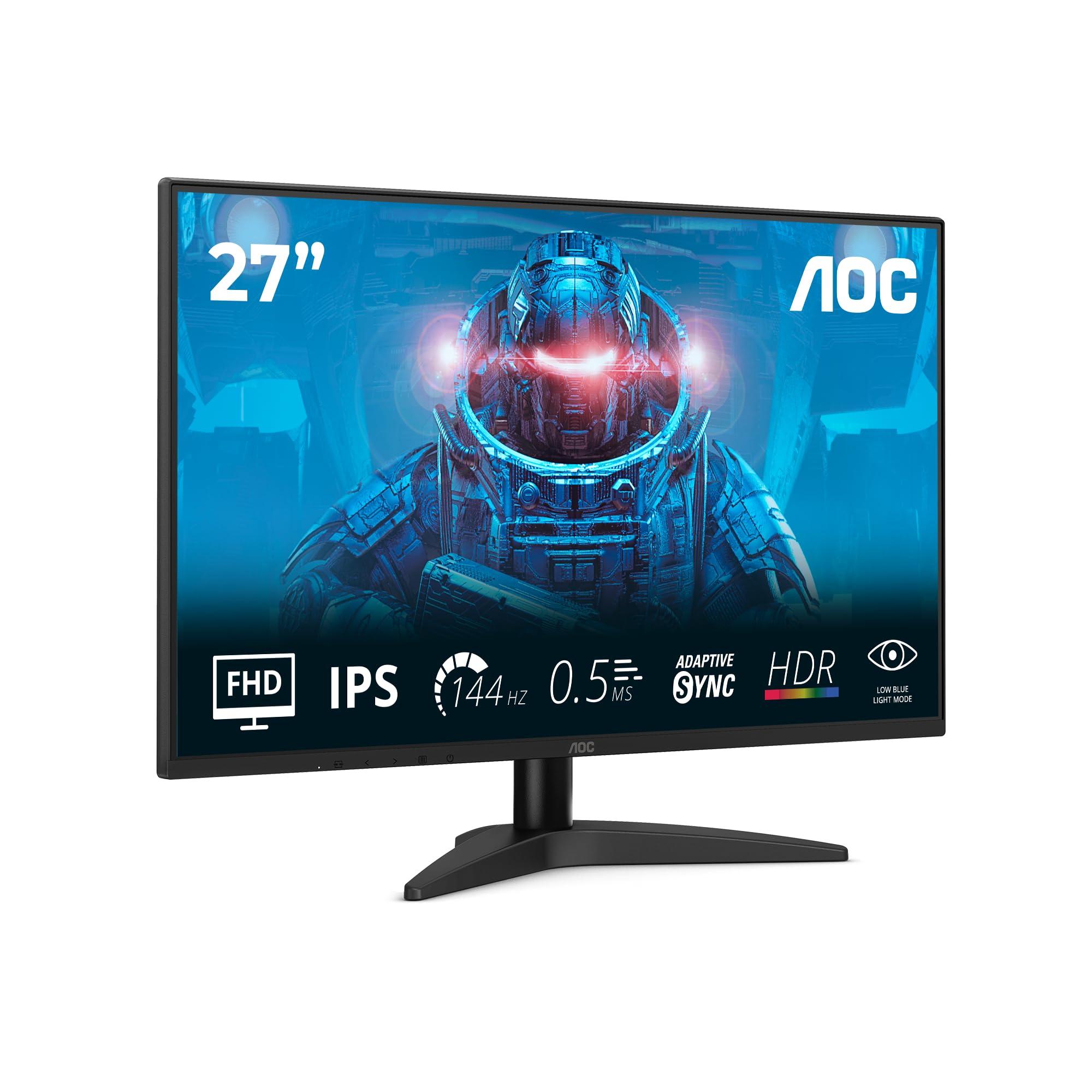 aoc-monitor-da-gioco-27b36x-da-27-pollici-fhd-144-hz-ips-mprt-da-0-5-ms-sincronizzazione-adattiva-hdr10-1920-x-1080-hdmi-1x-1-4-dp-1x-1-4-nero