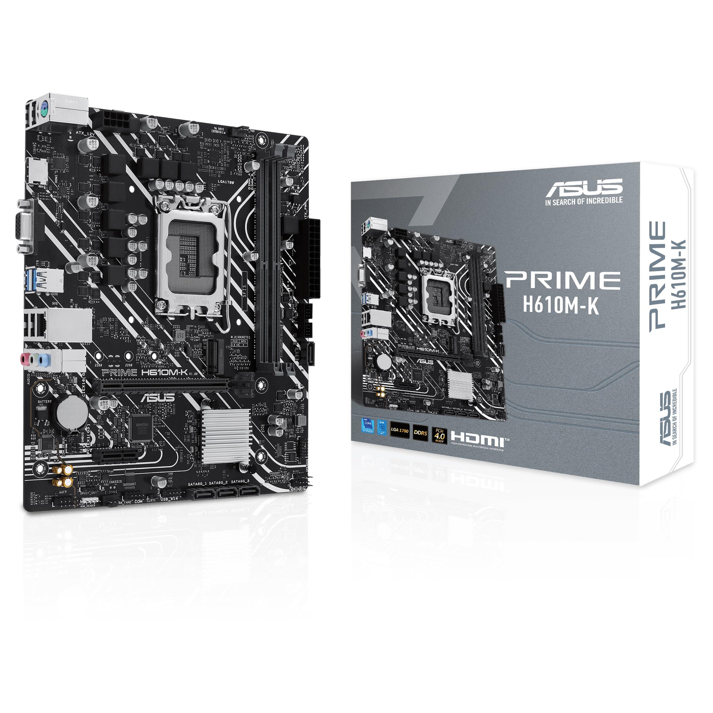 asus-prime-h610m-k-scheda-madre-matx-intel-h610-lga-1700-ddr5-pcie-4-0-slot-m-2-realtek-1-gb-ethernet-hdmitm-vga-usb-3-2-gen-1-sata-6-gbps-intestazione-com-intestazione-rgb
