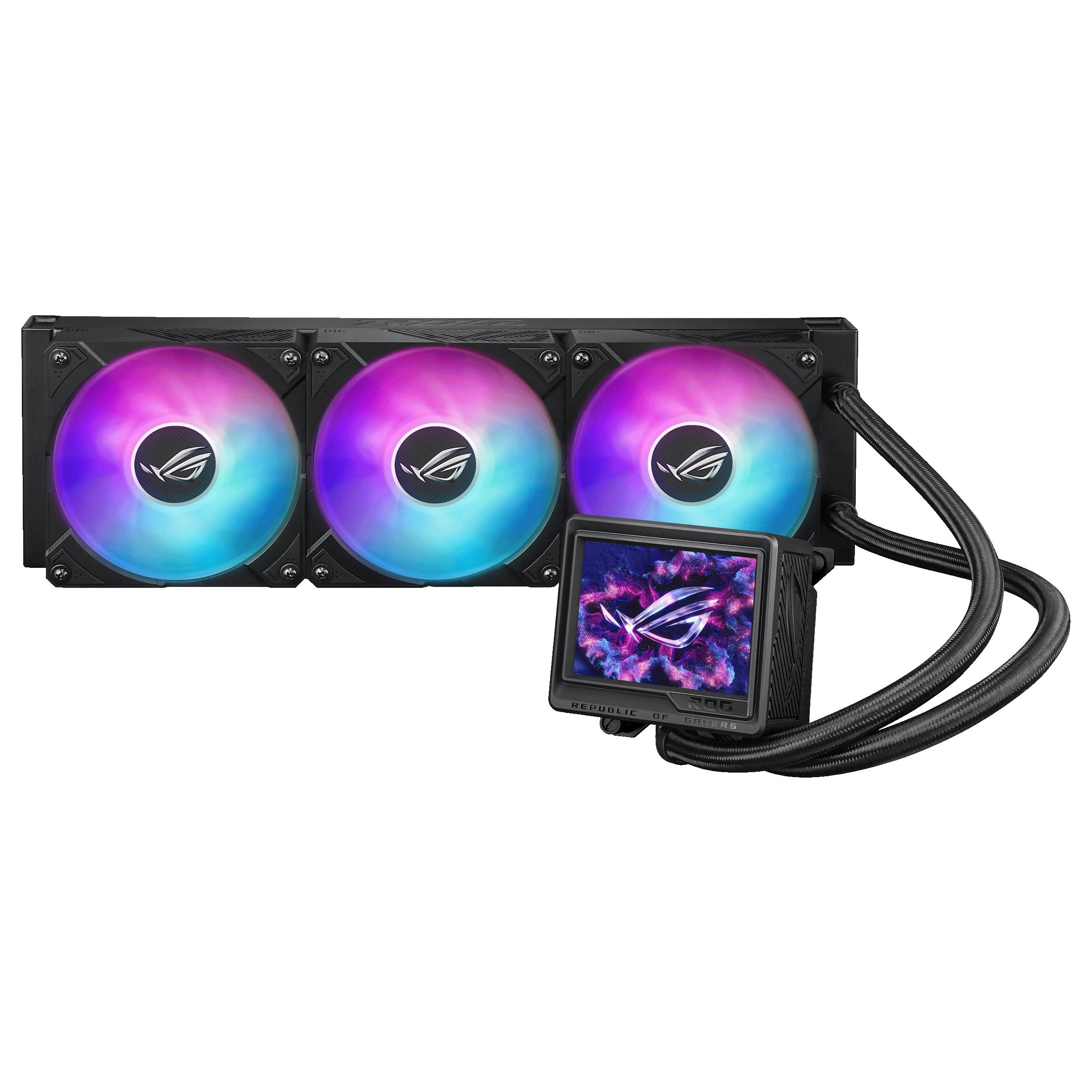 asus-rog-ryujin-iii-360-argb-extreme-dissipatore-a-liquido-all-in-one-con-pompa-emma-gen8-v2-tre-ventole-rog-rgb-per-un-elevato-flusso-d-aria-schermo-lcd-da-3-5-per-monitoraggio-nero