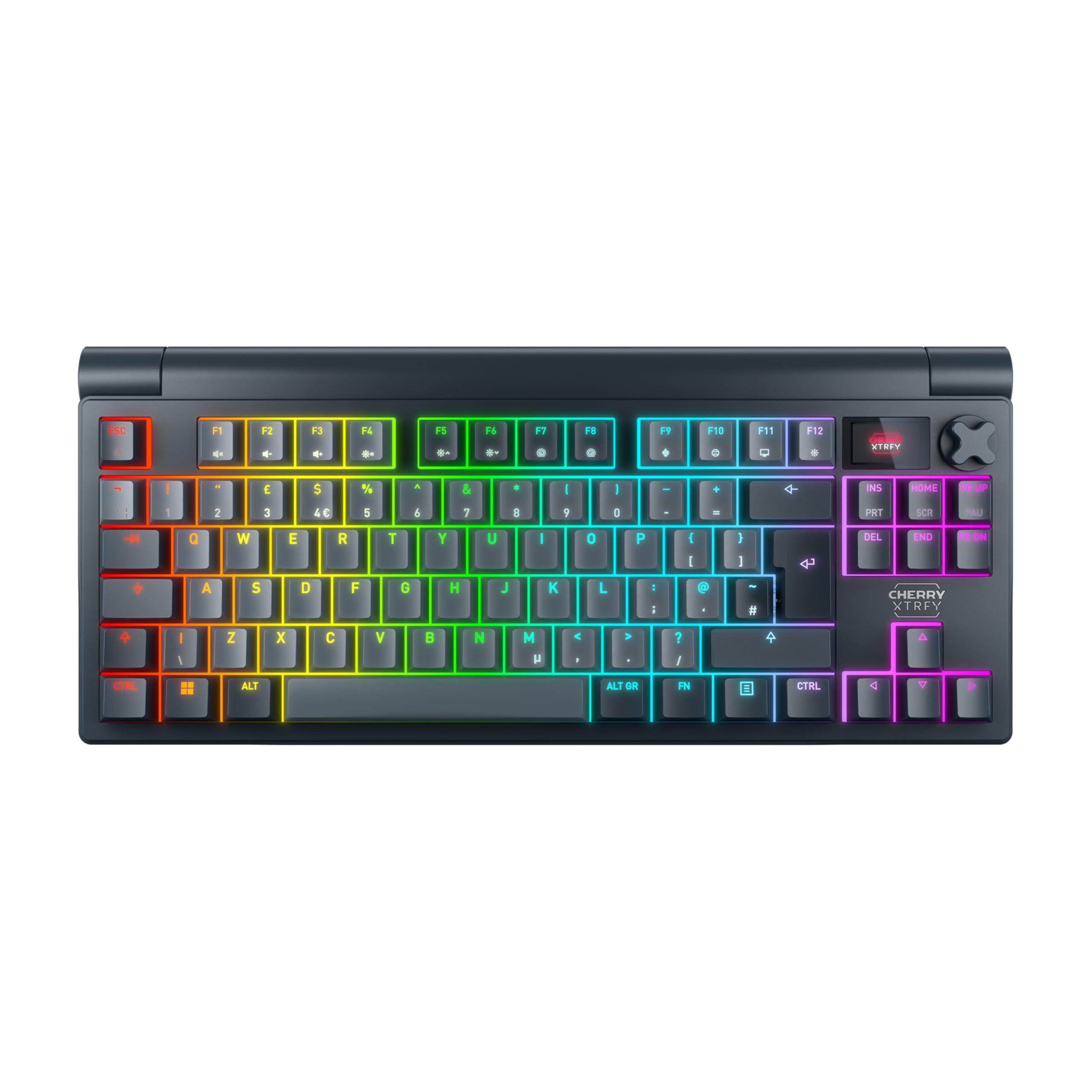 cherry-xtrfy-mx-8-3-tkl-wireless-tastiera-da-gioco-senza-tastierino-numerico-layout-uk-qwerty-interruttori-mx2a-red-hot-swappable-starfall-grey
