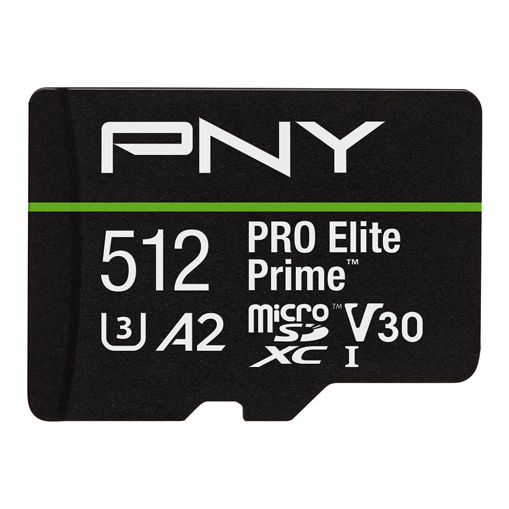 pny-scheda-microsdxc-512gb-pro-elite-prime-class-10-u3-v30-a2-adattatore-sd-fino-a-200mb-s-class-10-u3-v30-a2-4k-uhd-full-hd-uhs-i