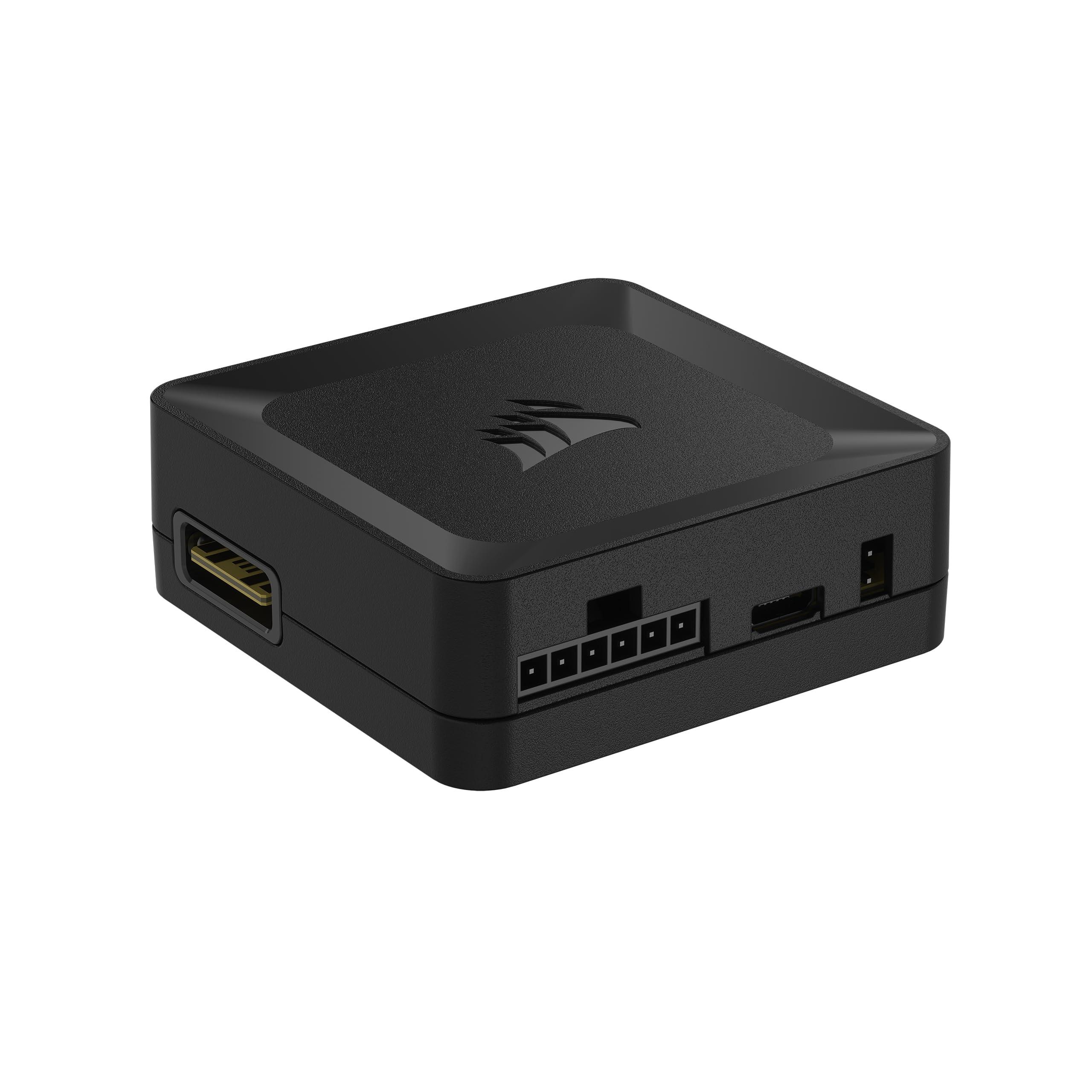 corsair-icue-link-system-hub-collega-fino-a-14-dispositivi-corsair-icue-link-riduci-l-ingombro-dei-cavi-design-innovativo-con-un-unico-cavo-nero