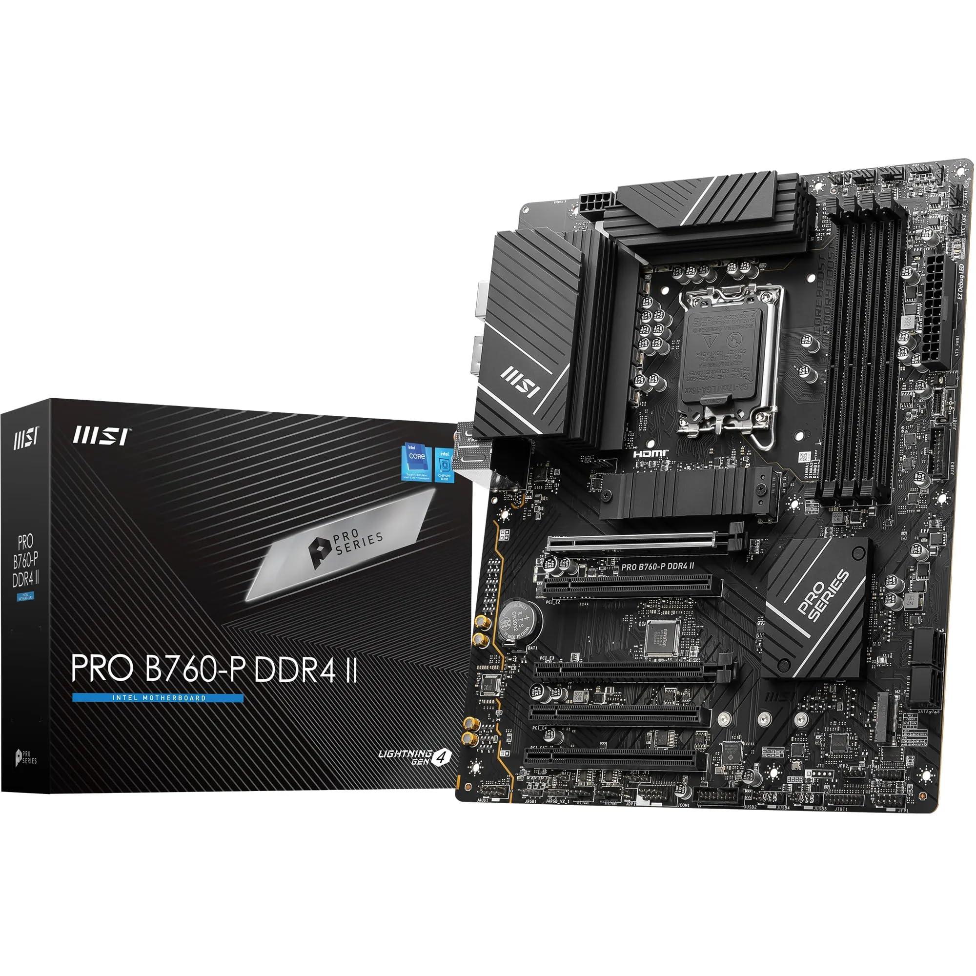 msi-pro-b760-p-ddr4-ii-scheda-madre-atx-supporta-processori-intel-14-13-12-gen-lga-1700-ddr4-memory-boost-5333-mhz-oc-pcie-4-0-x16-slots-m-2-gen4-slots-2-5g-lan-black