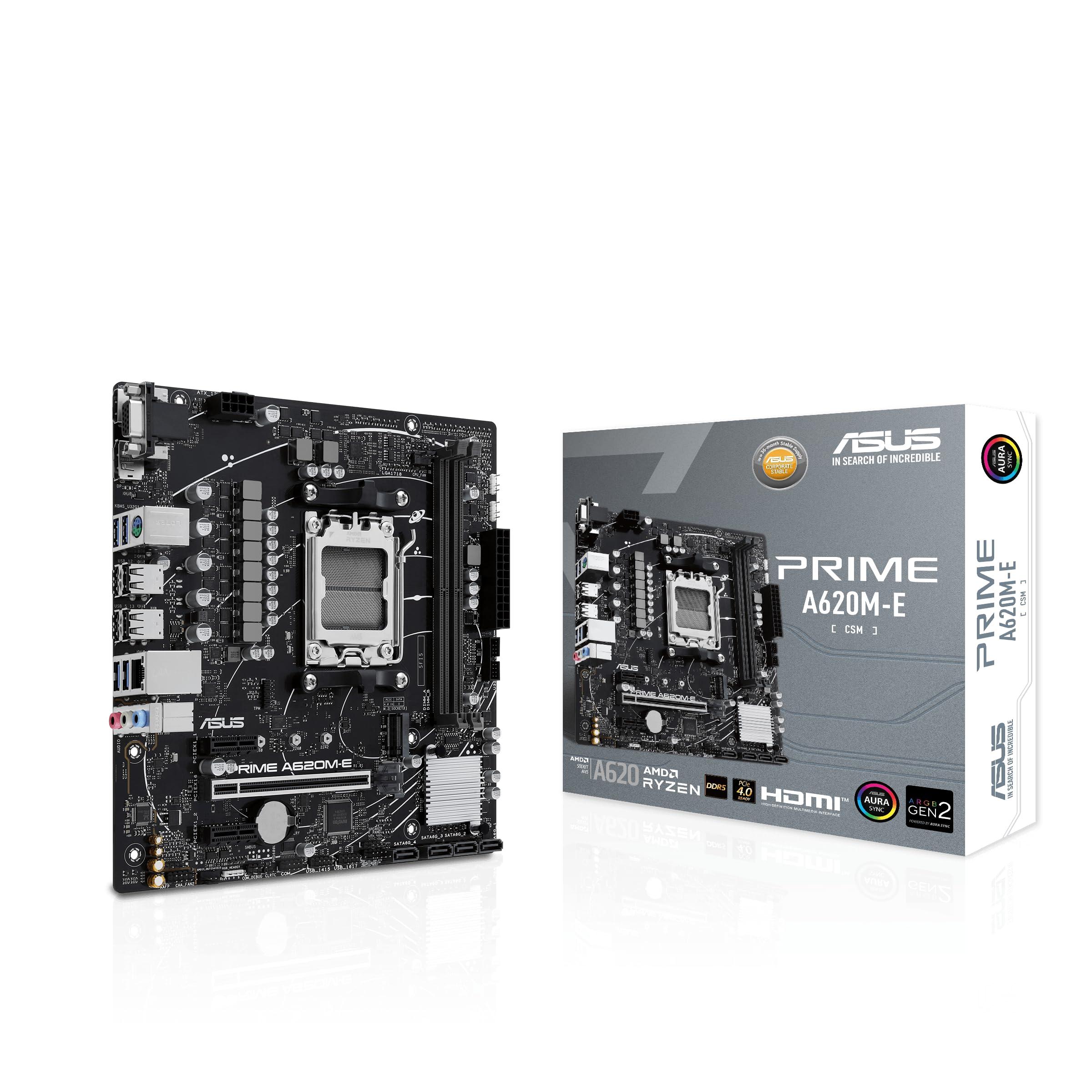 asus-prime-a620m-e-csm-scheda-madre-amd-matx-ddr5-pcie-4-0-m-2-sata-6-gbps-displayport-hdmi-vga-cancellazione-del-rumore-ai-bidirezionale-aura-sync