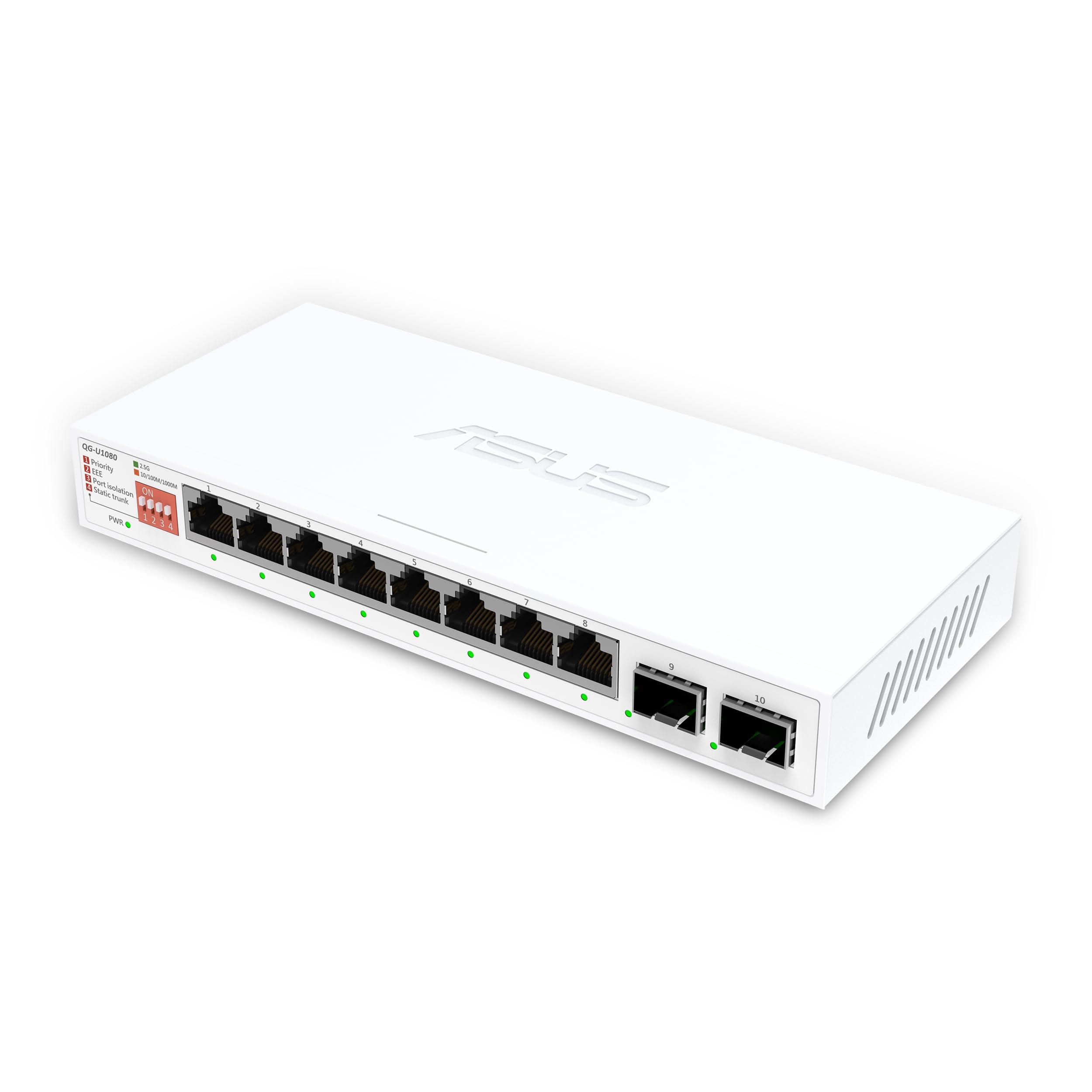 asus-qg-u1080-switch-non-gestibile-a-8-porte-2-5g-e-2-porte-10g-sfp-plus-4-modalita-intelligenti-hub-di-rete-domestica-separatore-ethernet-plug-and-play-facile-configurazione-silenzioso