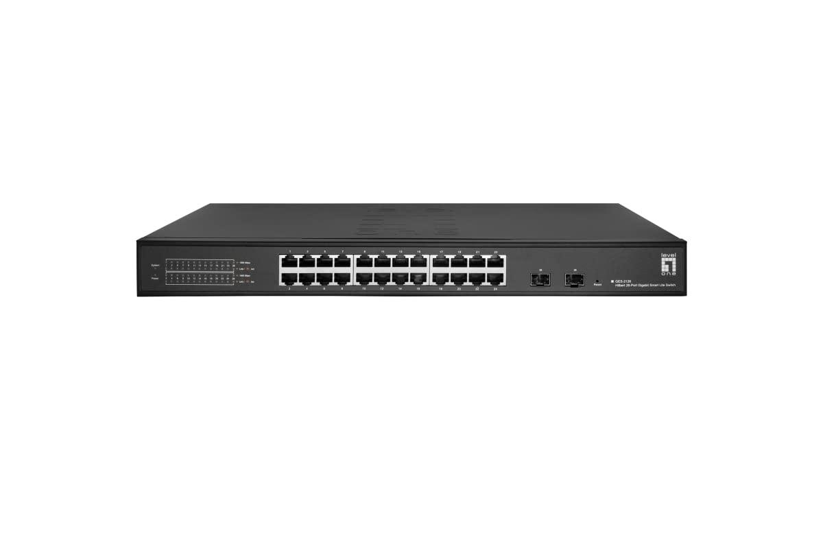 levelone-ges-2126-hilbert-switch-gigabit-smart-lite-a-26-porte-24-x-gigabit-rj45-2-x-gigabit-sfp