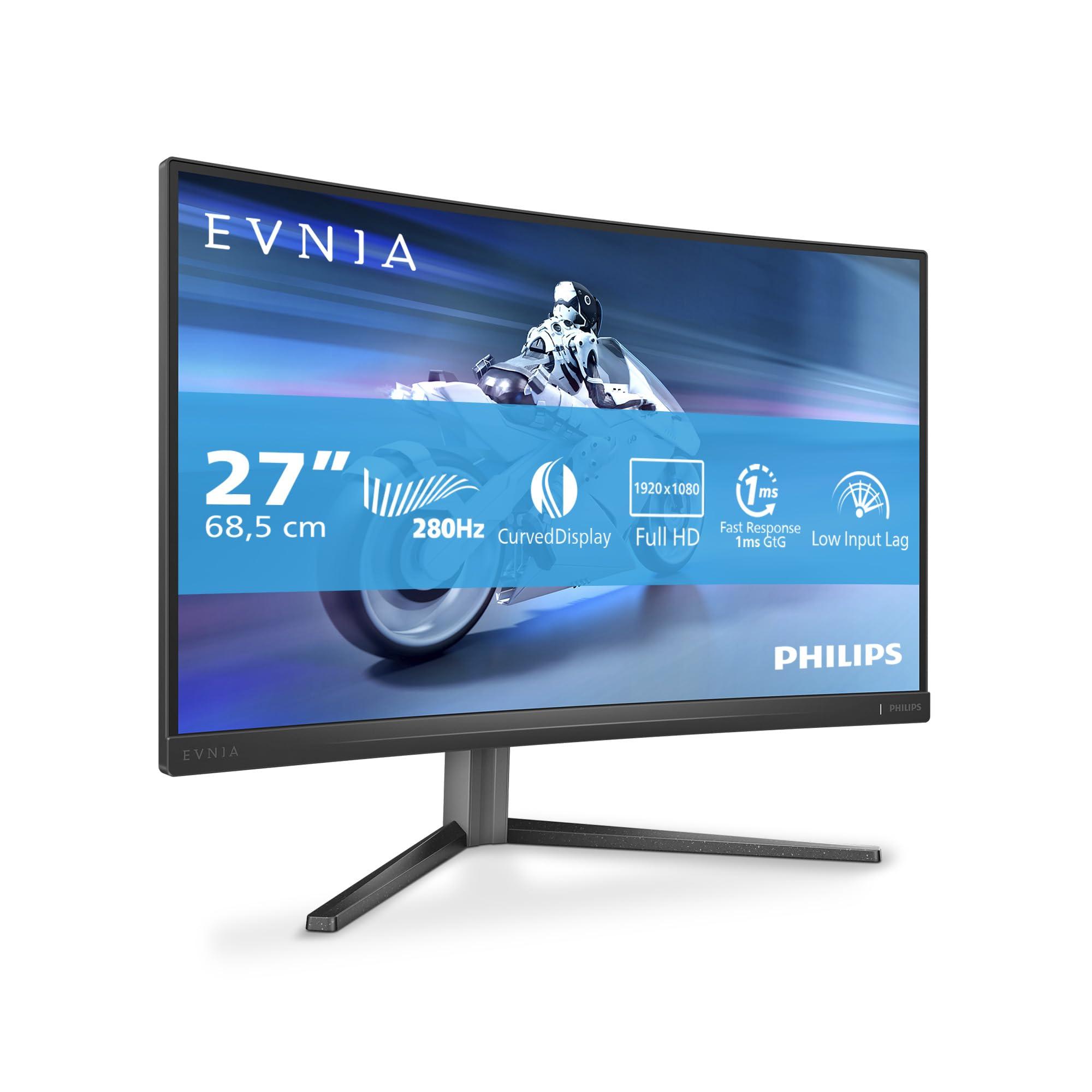philips-evnia-27m2c5200w-monitor-da-gioco-curvo-fhd-da-27-pollici-280-hz-hdr10-1-ms-gtg-freesync-prem-2560x1440-2x-hdmi-2-0-1x-dp-1-4-grigio-scuro