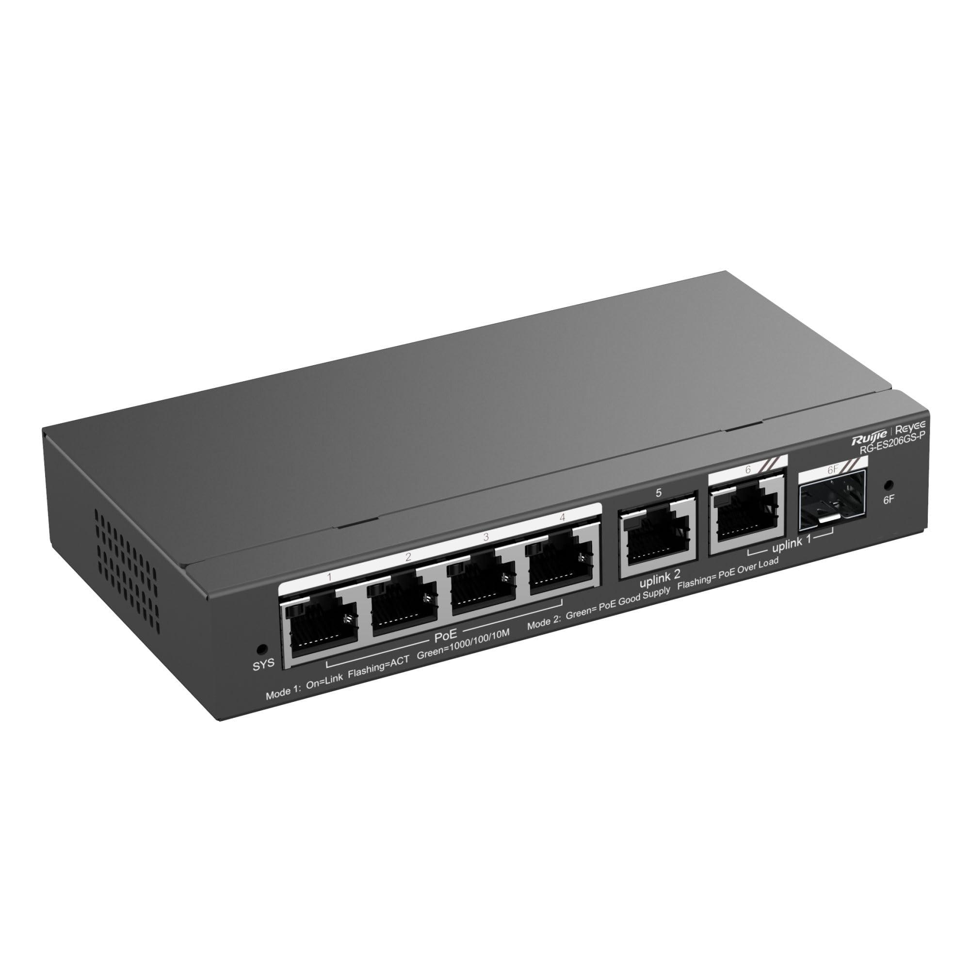 ruijie-reyee-6-port-smart-gigabit-poe-switch-rg-es206gs-p