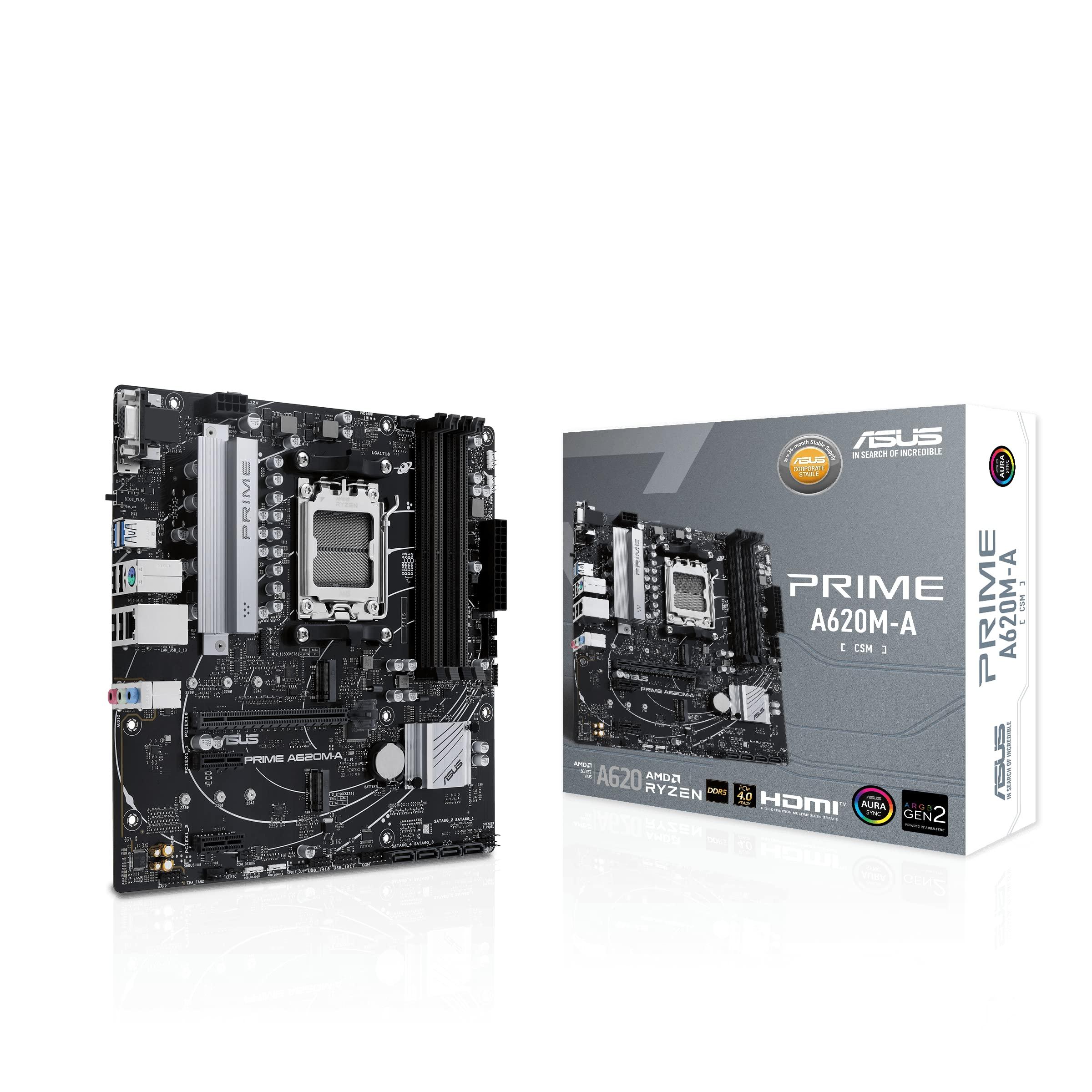 asus-prime-a620m-a-csm-scheda-madre-amd-matx-ddr5-2-slot-m-2-displayport-hdmi-vga-usb-3-2-gen-1-type-c-sata-6-gbps-bios-flashback-cancellazione-del-rumore-ai-bidirezionale-aura-sync