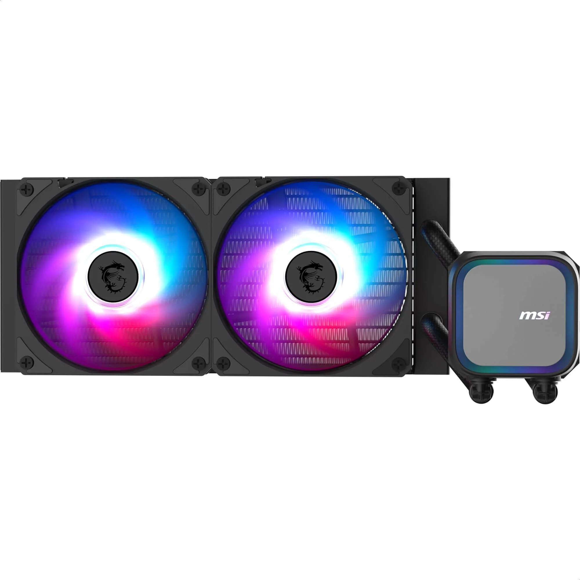 msi-mag-coreliquid-a13-240-aio-cpu-liquid-cooler-copertura-completa-della-cpu-design-migliorato-del-canale-d-acqua-cycloblade-7-radiatore-a-flusso-separato-ventole-con-cuscinetto-a-rifle