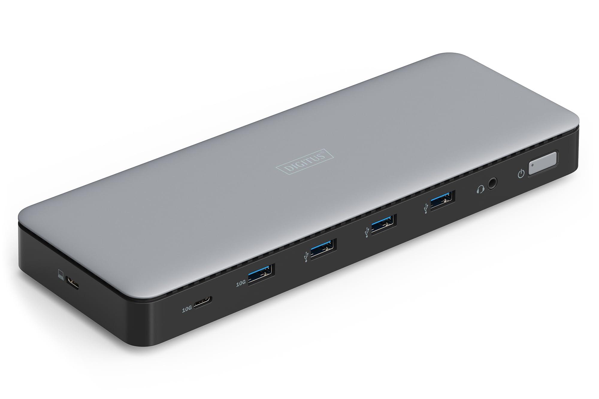 digitus-usb-c-docking-station-13-porte-3x-hdmi-2x-displayport-ultrahd-4k-60hz-1x-usb-a-3-2-gen2-1x-usb-c-3-2-gen2-3x-usb-a-3-2-gen1-1x-2-5g-rj45-1x-3-5mm-audio-grigio