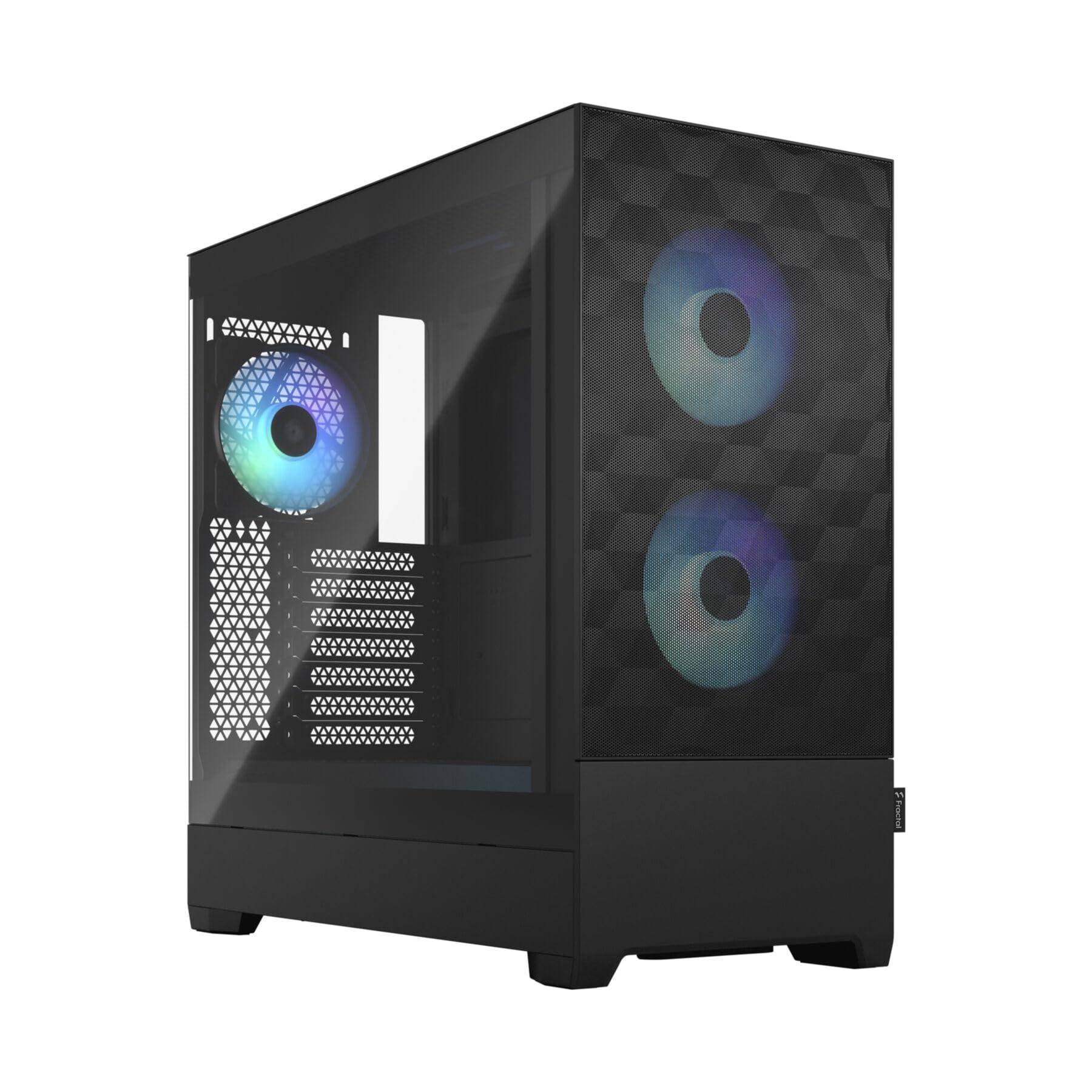 fractal-design-pop-air-rgb-black-tempered-glass-clear-tint-honeycomb-mesh-front-tg-side-panel-three-120-mm-aspect-12-rgb-fans-included-atx-high-airflow-mid-tower-pc-gaming-case