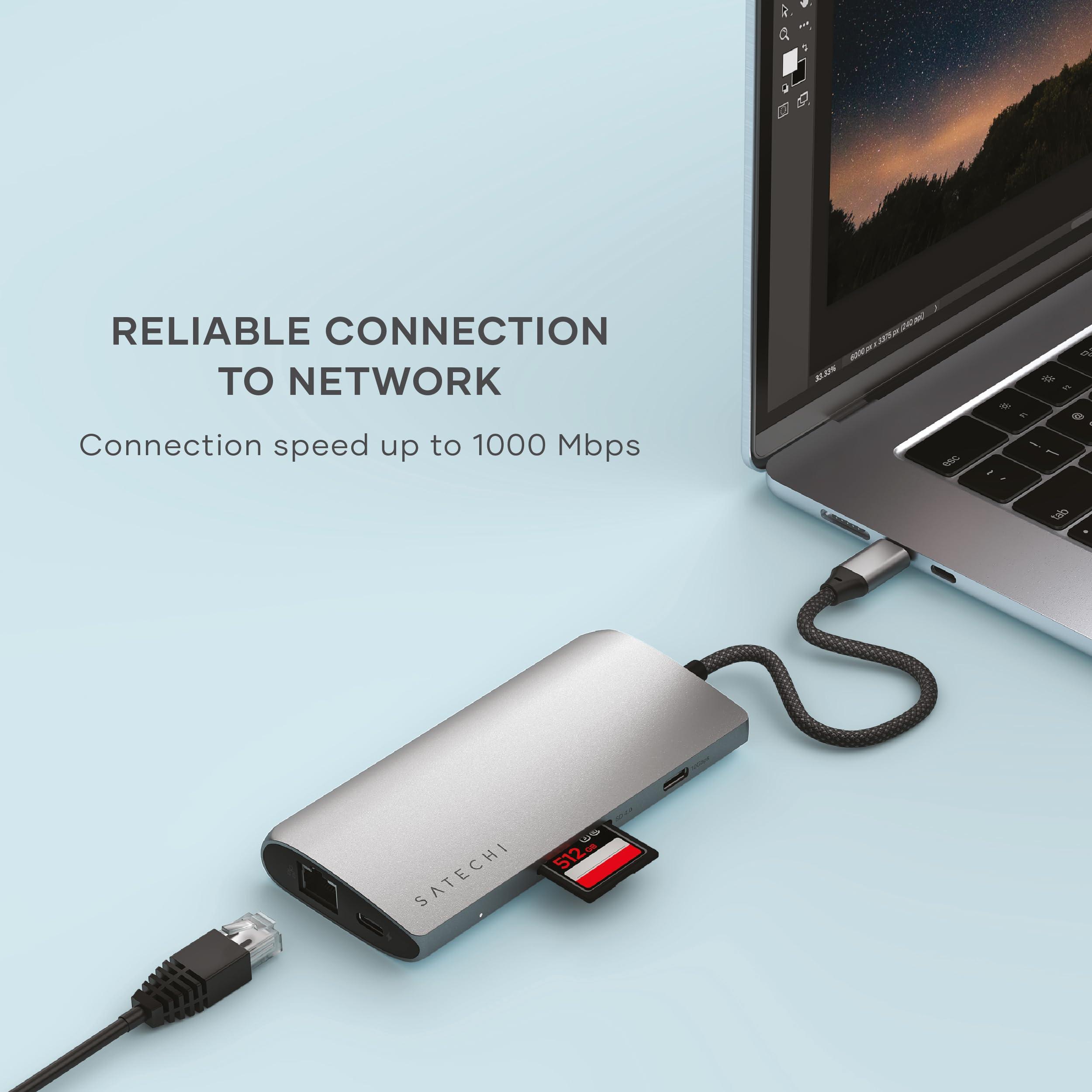 satechi-8-in-1-hub-usb-c-v3-con-hdmi-8k-30hz-o-4k-120hz-ricarica-pd-100w-ethernet-4x-porte-usb-c-10gbps-e-lettore-schede-sd-uhs-ii-per-macbook-air-pro-pc-portatile-grigio