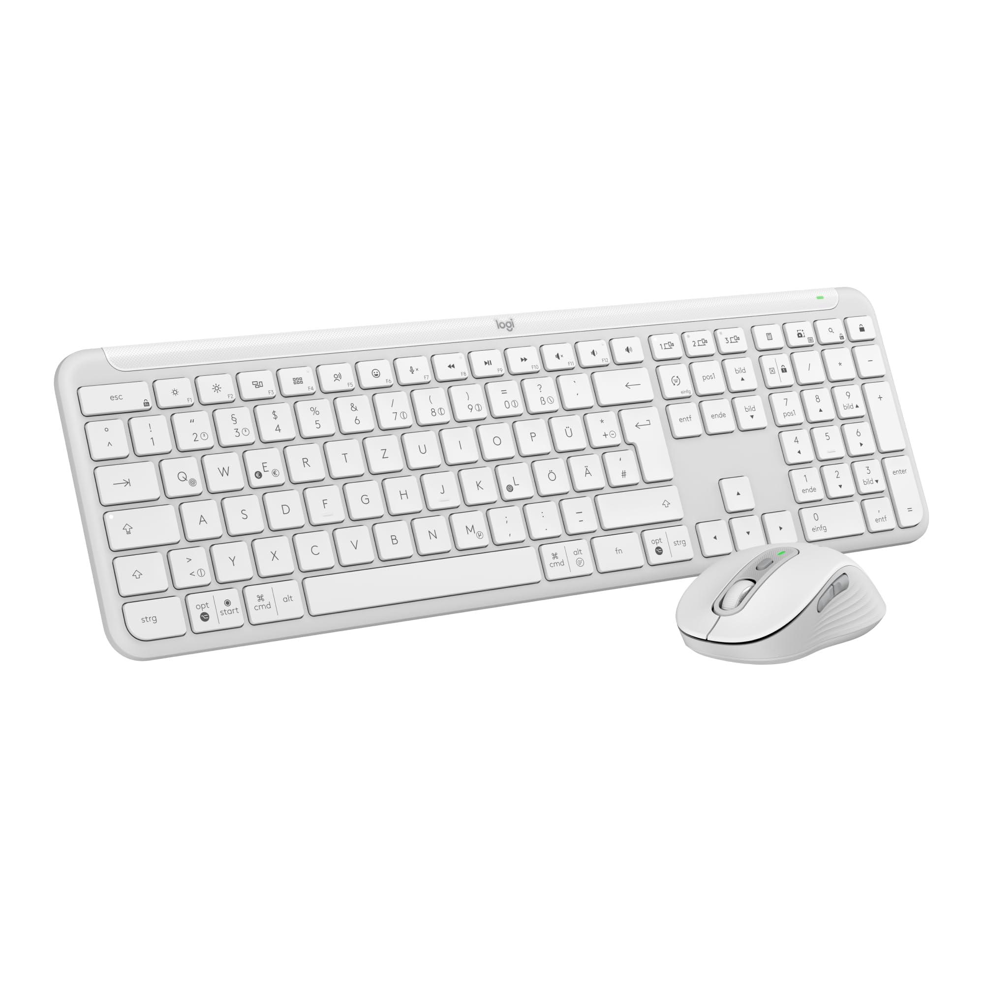 kit-con-mouse-e-tastiera-wireless-signature-slim-mk950-di-logitech-bianco-layout-tedesco-qwertz