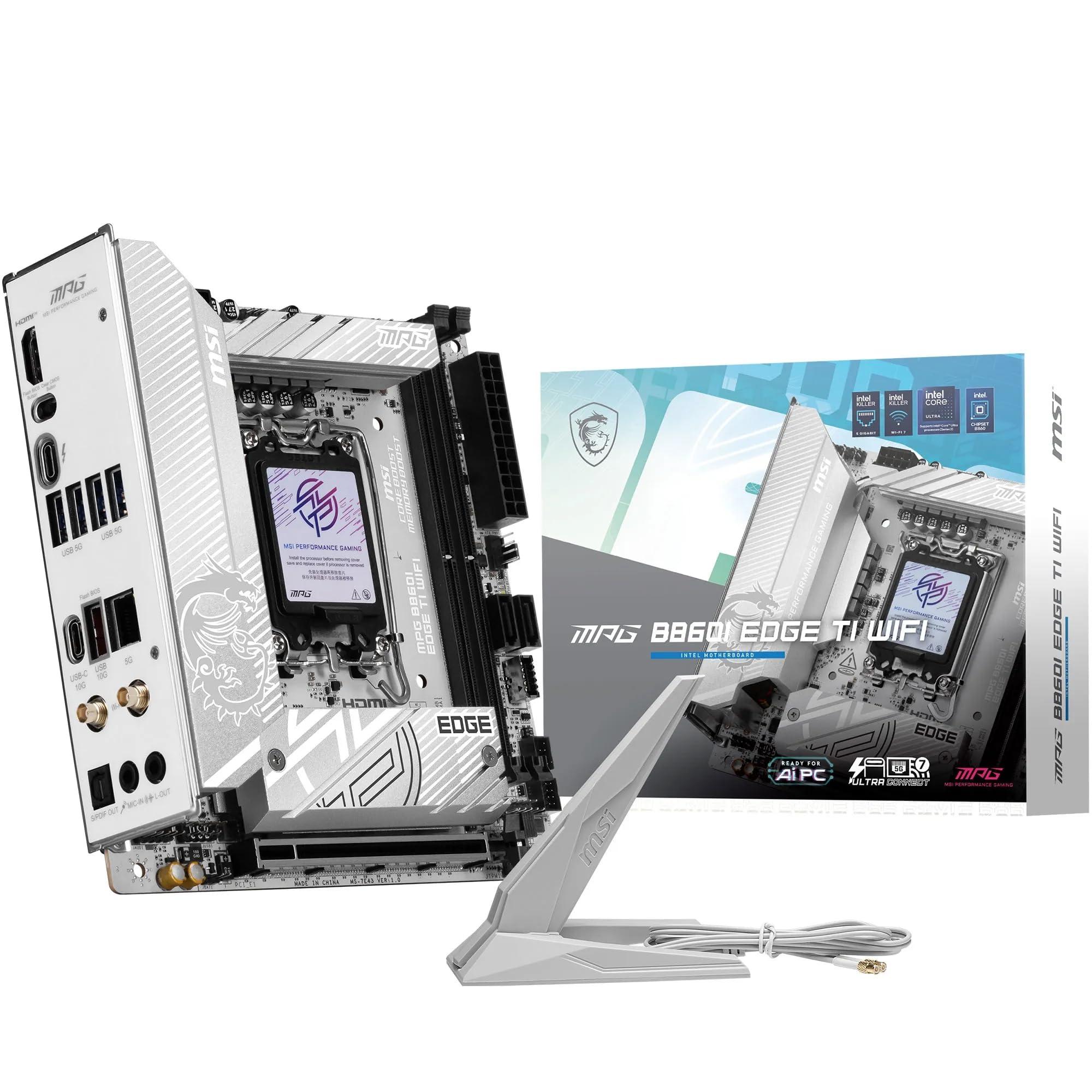 msi-scheda-madre-mpg-b860i-edge-ti-wifi-mini-itx-supporta-processori-intel-core-ultra-serie-2-lga-1851-110a-sps-vrm-ddr5-memory-boost-8600-mt-s-oc-pcie-5-0-x16-m-2-gen5-wi-fi-7-lan-5g