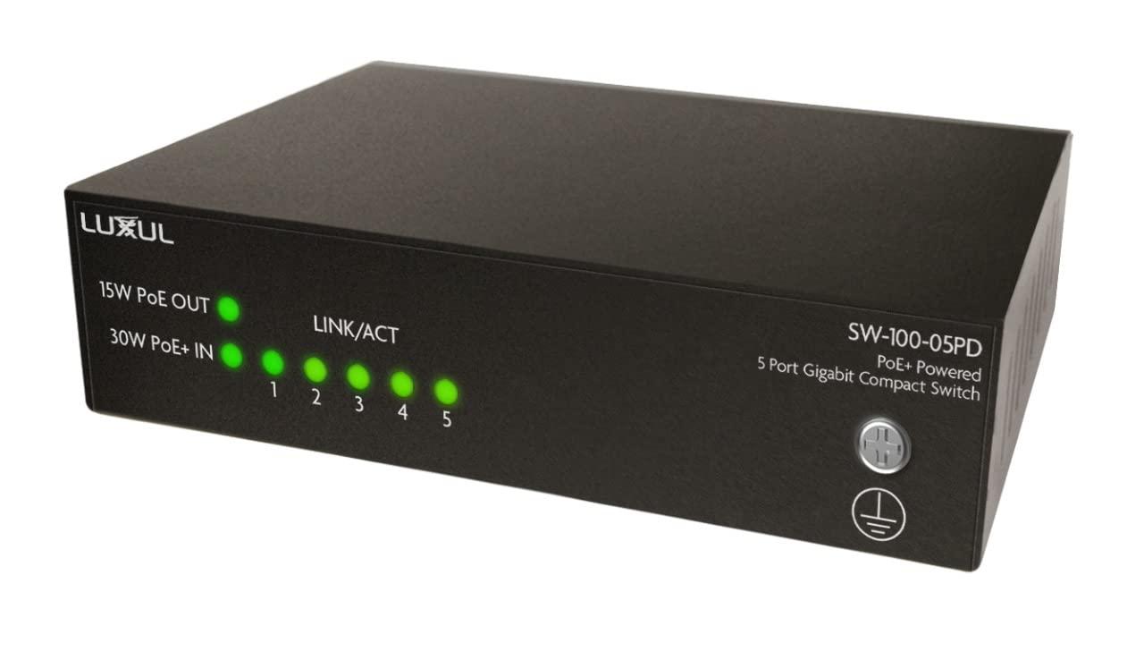 luxul-sw-100-05pd-5-port-poe-powered