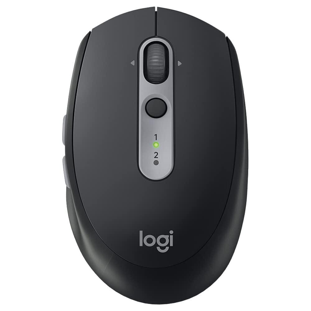 logitech-m590-multi-device-silent-mouse-wireless-bluetooth-2-4-ghz-ricevitore-usb-unifying-tracking-ottico-1000-dpi-5-tasti-personalizzabili-compatibile-con-pc-mac-laptop-nero