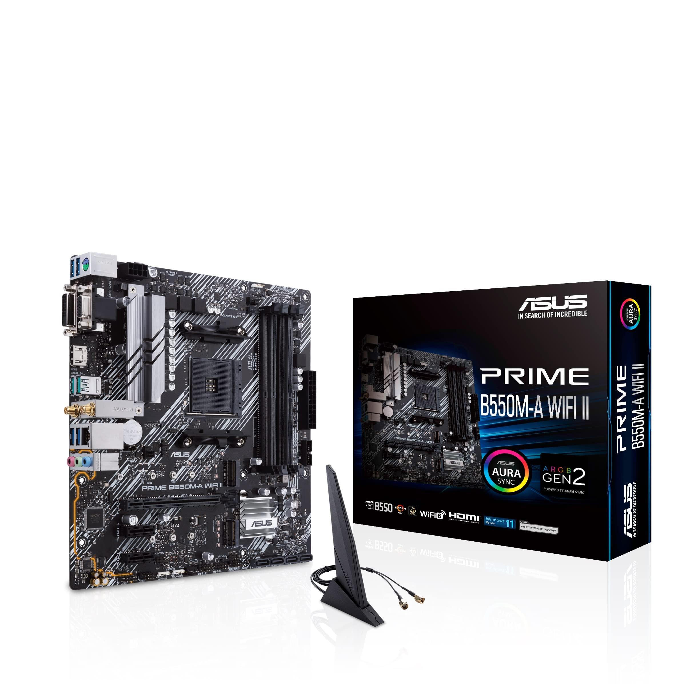 asus-prime-b550m-a-wifi-ii-scheda-madre-microatx-amd-b550-socket-am4-ddr4-pci-4-0-lan-realtek-1gb-wifi-6-802-11ax-2xm-2-4xsata-6gb-s-2xusb-3-2-gen-2-supporto-aura-sync-rgb-nero
