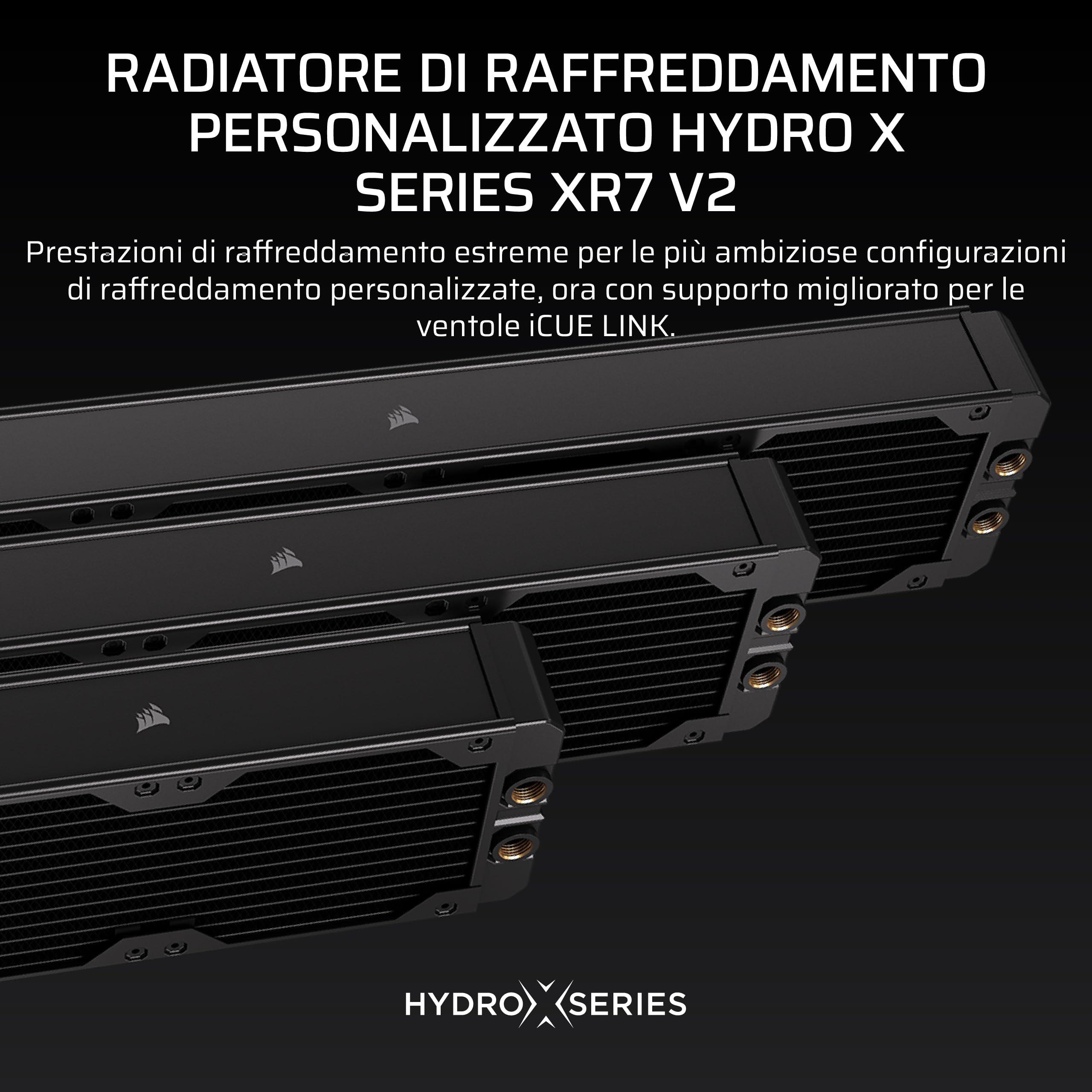 corsair-hydro-x-series-xr7-da-360-mm-v2-radiatore-per-raffreddamento-ad-acqua-personalizzato-compatibile-con-icue-link-3-supporti-per-ventole-da-120-mm-filettatura-g1-4-di-pollice-nero