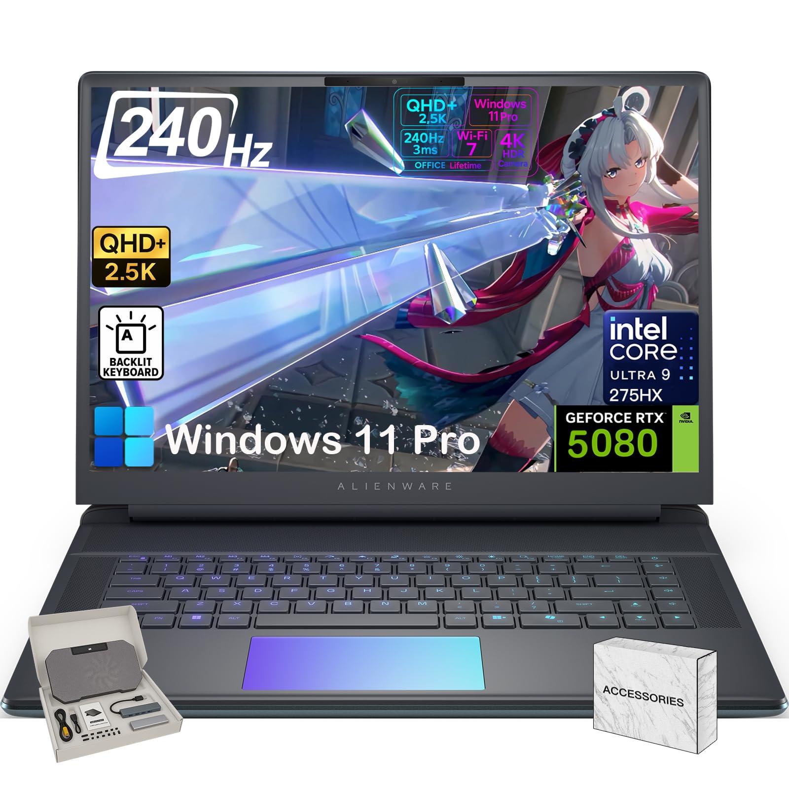 alienware-16-area-51-gaming-laptop-intel-24-core-ultra-9-275hx-cpu-nvidia-rtx-5080-16gb-gddr7-16-qhd-240hz-500nit-display-64gb-ddr5-2tb-ssd-alienfx-rgb-kb-wifi-7-win-11-pro-w-accessori