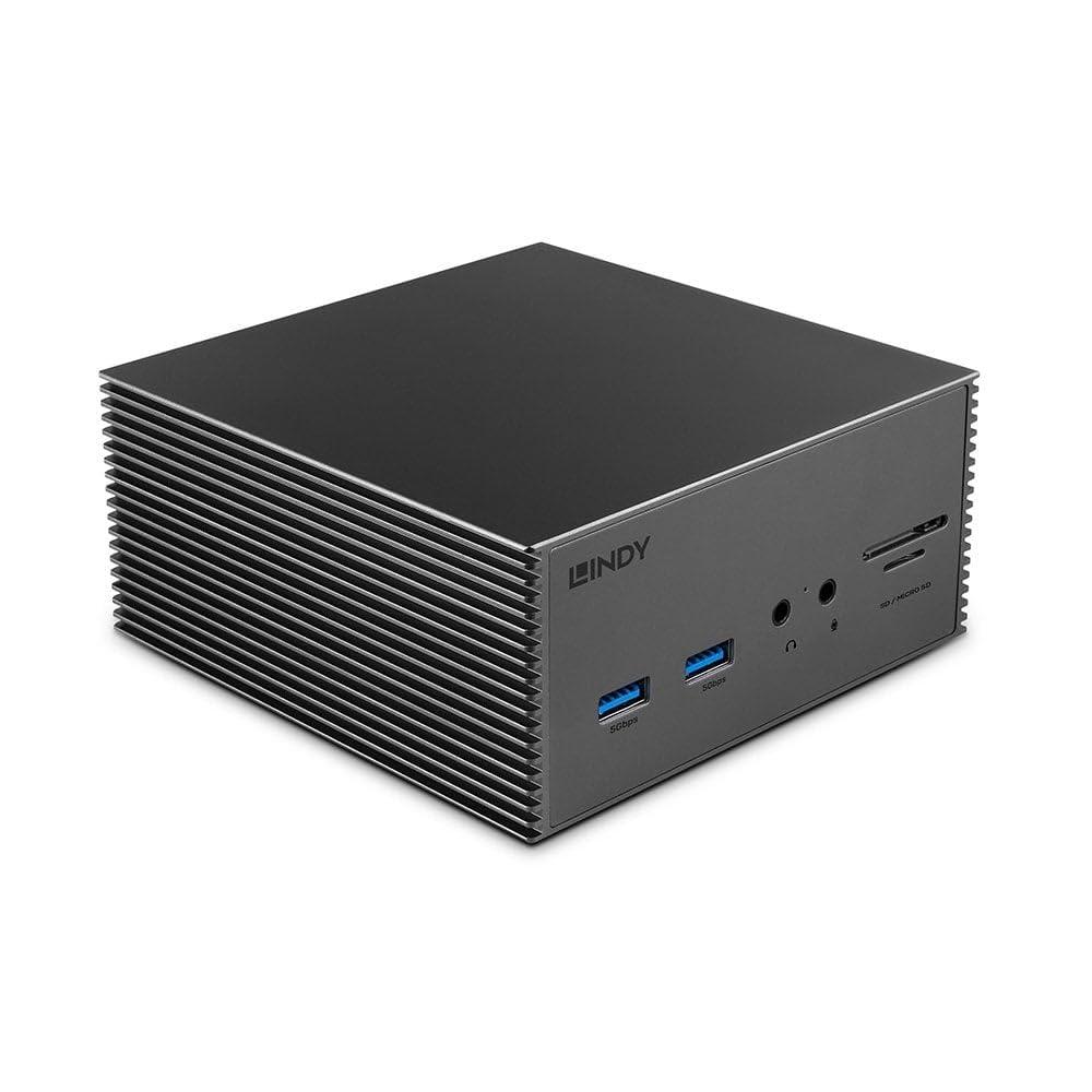 lindy-43378-replicatore-di-porte-e-docking-station-per-laptop-cablato-usb-3-2-gen-2-3-1-gen-2-type-c-grigio