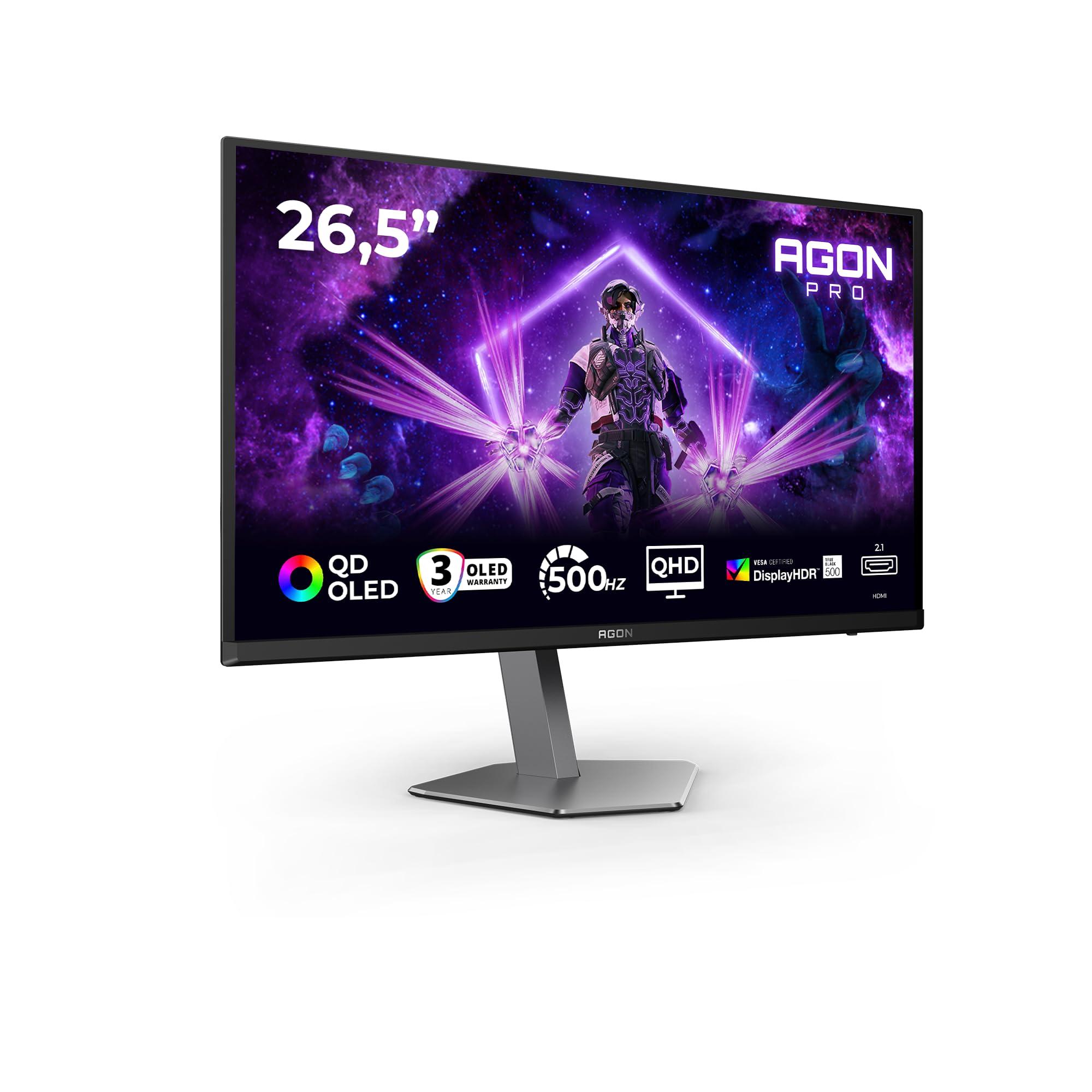 aoc-ag276qkd2-da-26-5-pollici-wqhd-monitor-500hz-0-03ms-adaptive-sync-freesync-prem-g-sync-comp-regolazione-dell-altezza-altoparlanti-2560x1440-hdmi-2x-2-1-dp-usb-hub-nero-grigio-scuro