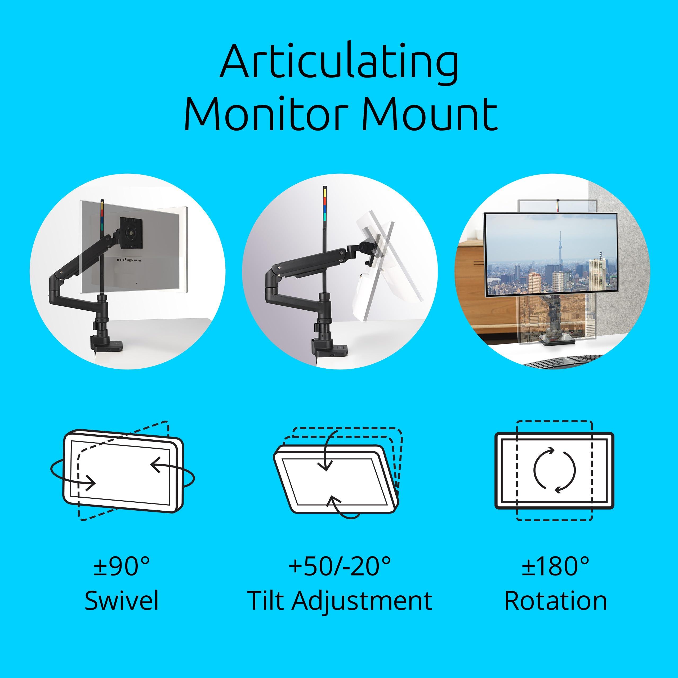 kensington-k58273ww-supporto-premium-heavy-duty-per-monitor-singolo-smartfit-regolabile-con-molla-a-gas-supporto-per-schermi-di-computer-supporta-fino-a-49-20kg-con-vesa-75-100-200-300
