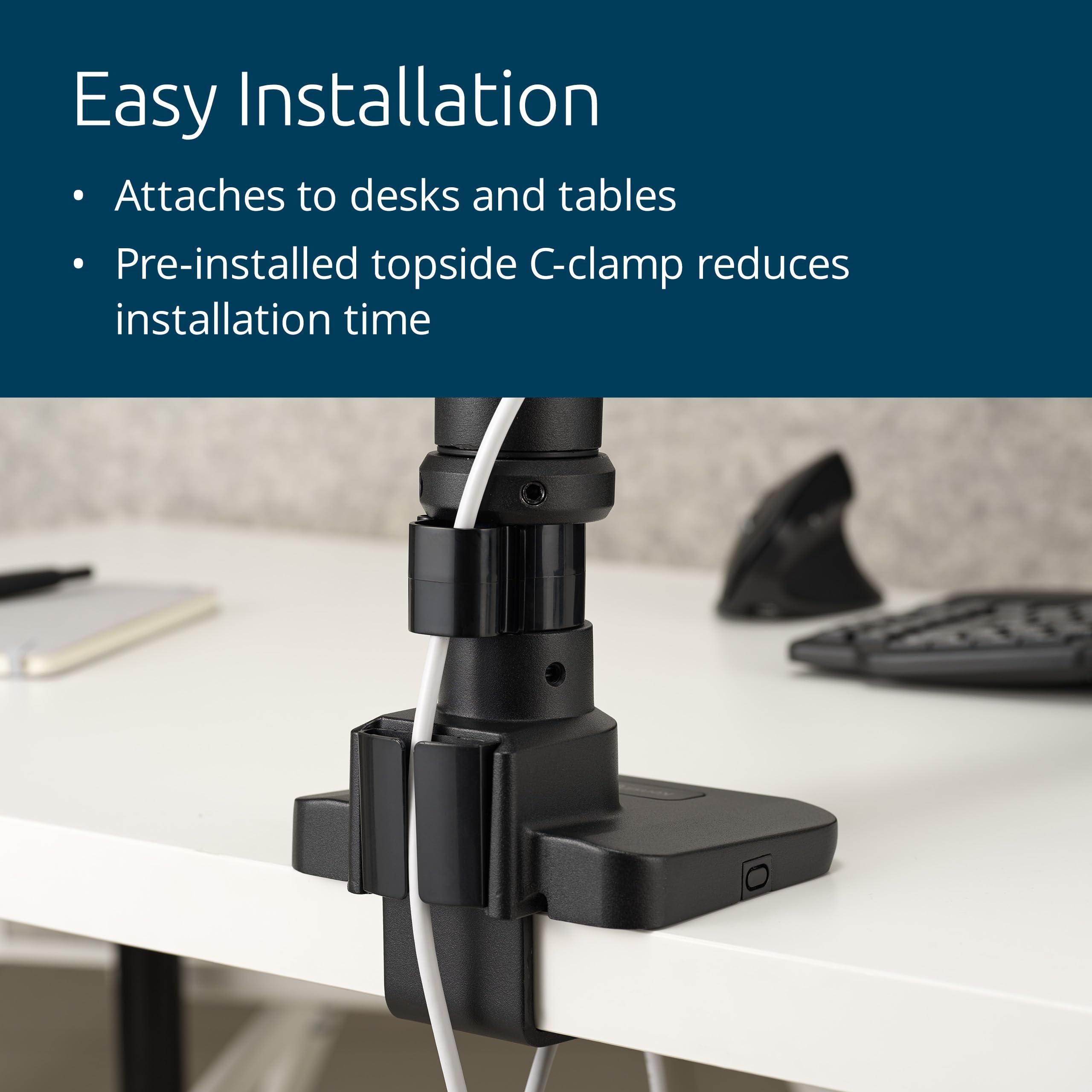 kensington-k58273ww-supporto-premium-heavy-duty-per-monitor-singolo-smartfit-regolabile-con-molla-a-gas-supporto-per-schermi-di-computer-supporta-fino-a-49-20kg-con-vesa-75-100-200-300